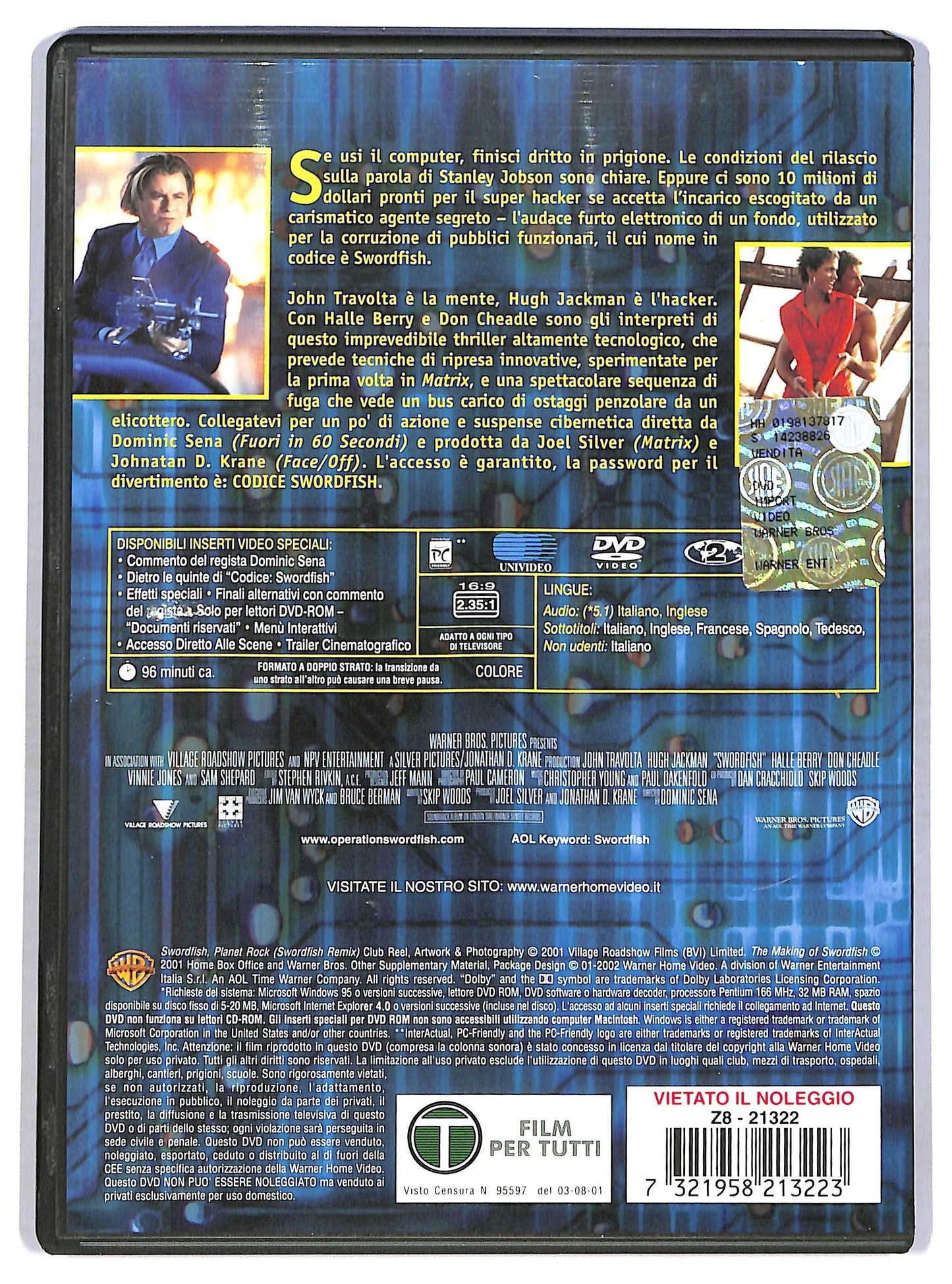 EBOND Codice Swordfish - Password Accepted DVD D763460