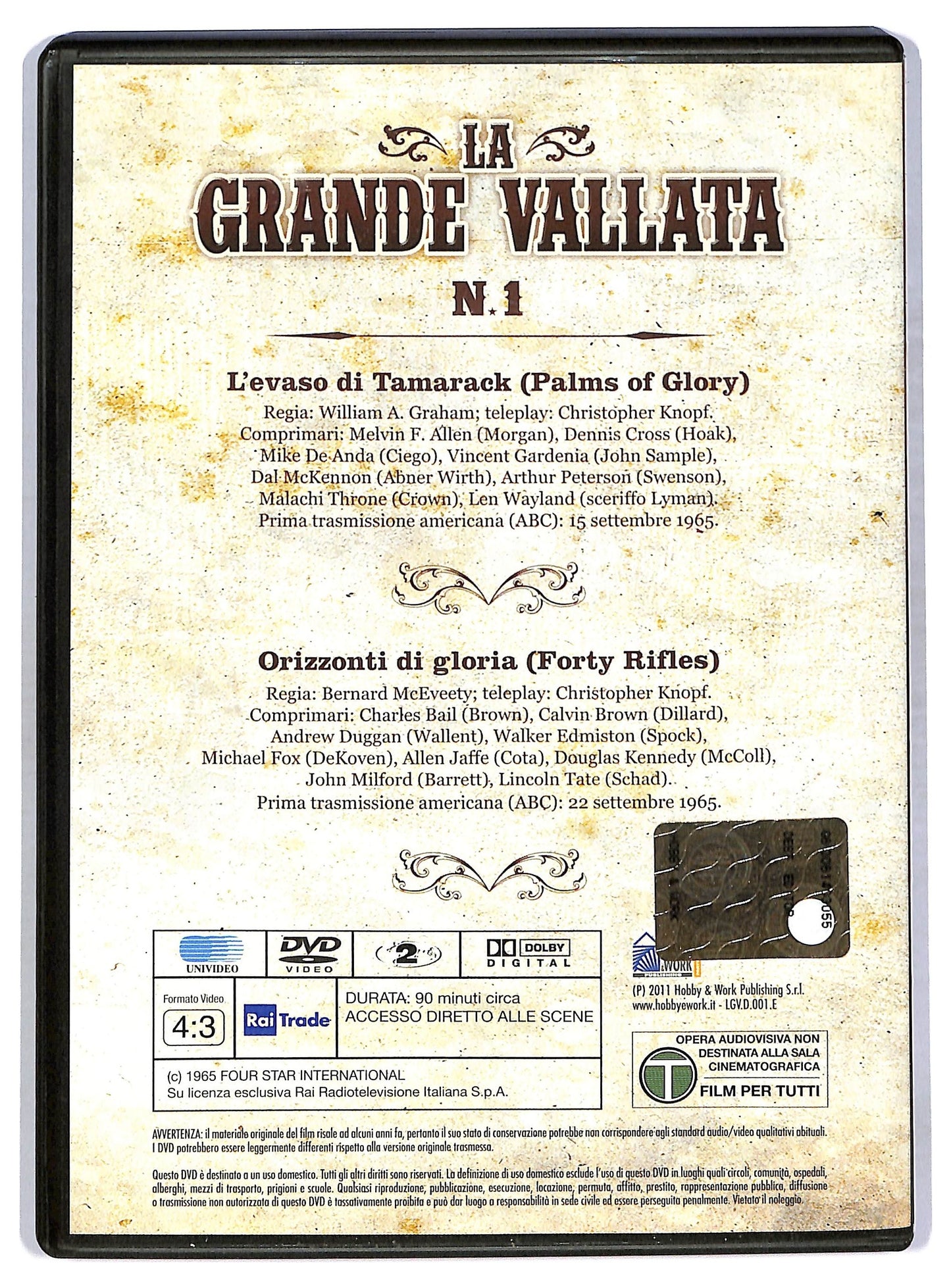 EBOND La grande vallata Vol. 1 Stagione 1 Episodi 2 EDITORIALE DVD D763550