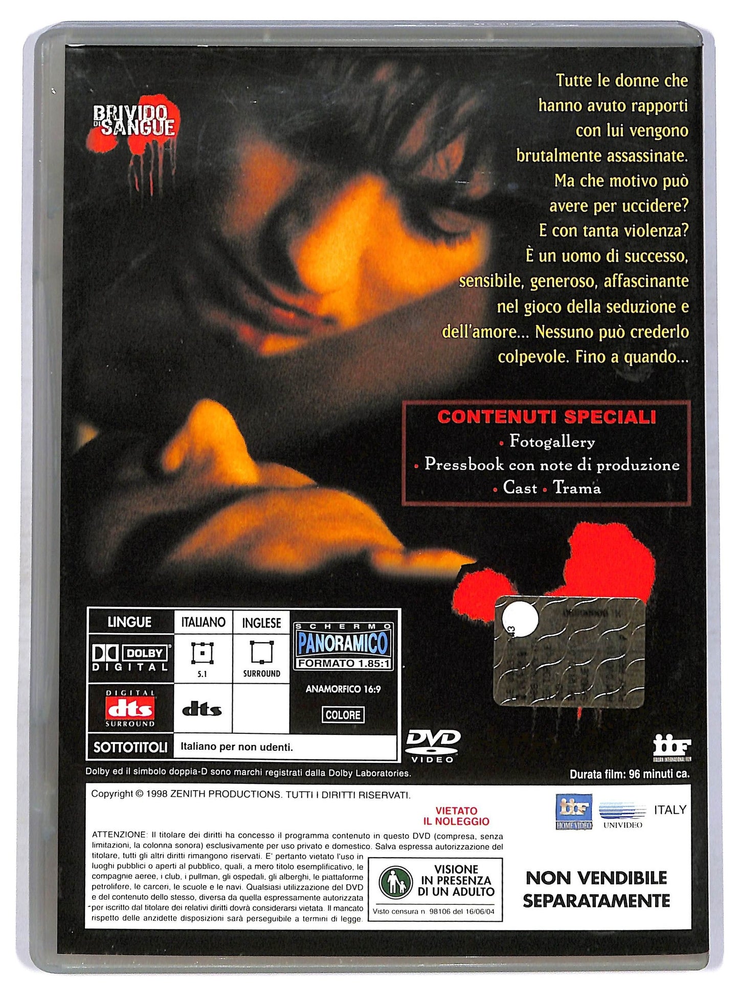 EBOND Brivido Di Sangue DVD Editoriale D763564