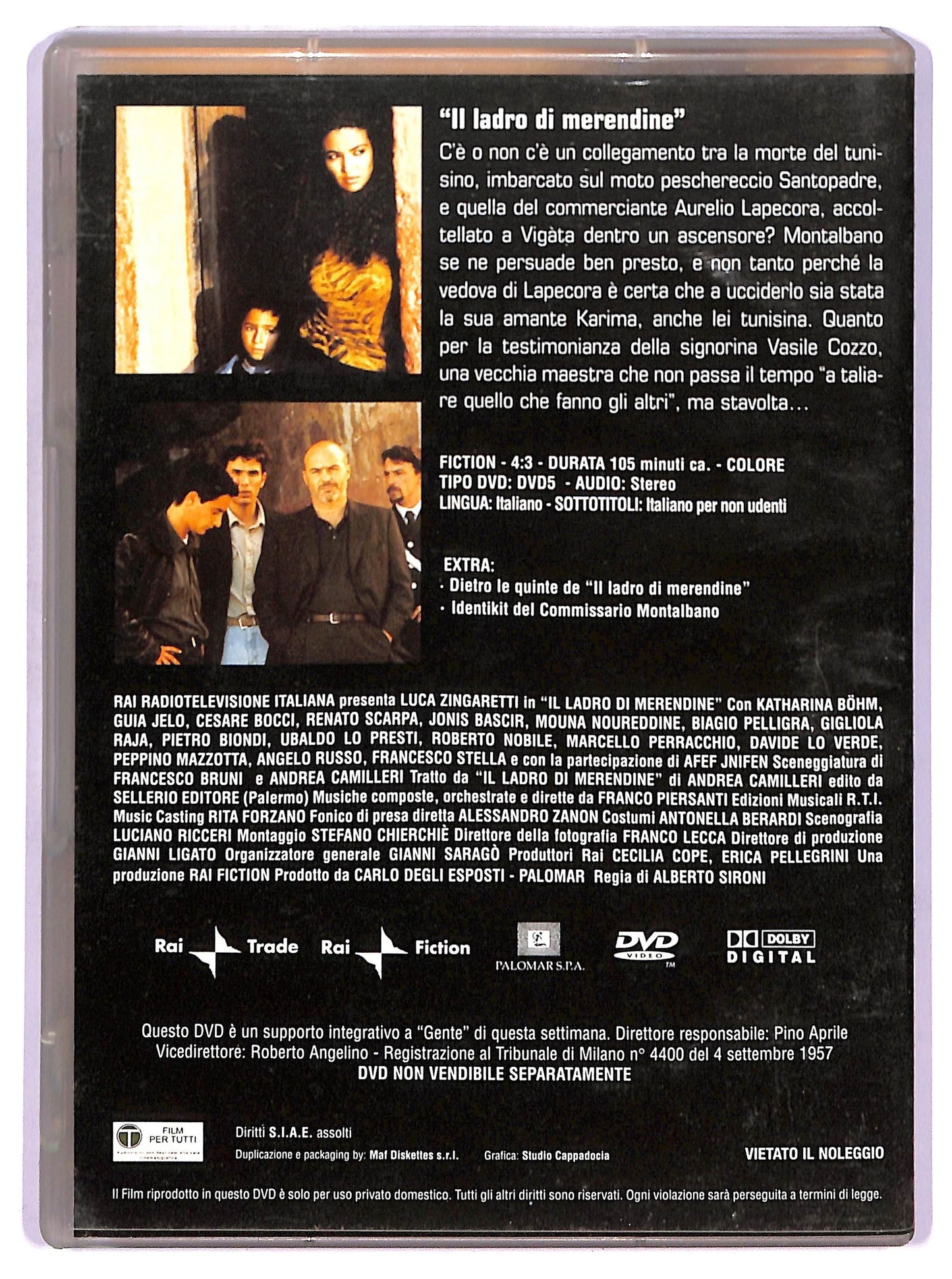 EBOND Il commissario Montalbano Il ladro di merendine vol.5 EDITORIALE DVD D763648