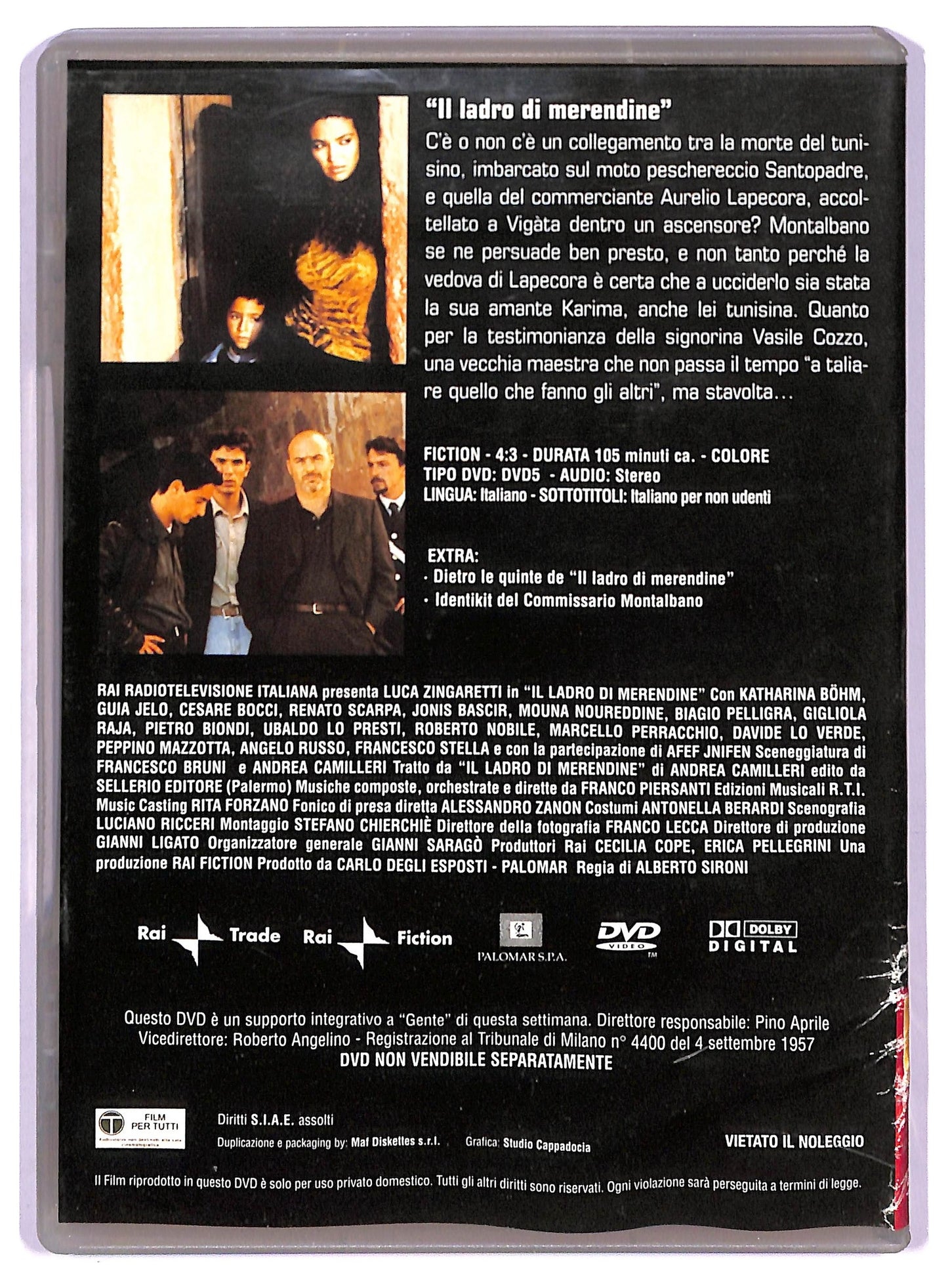 EBOND Il commissario Montalbano Il ladro di merendine vol.5 EDITORIALE DVD D763660