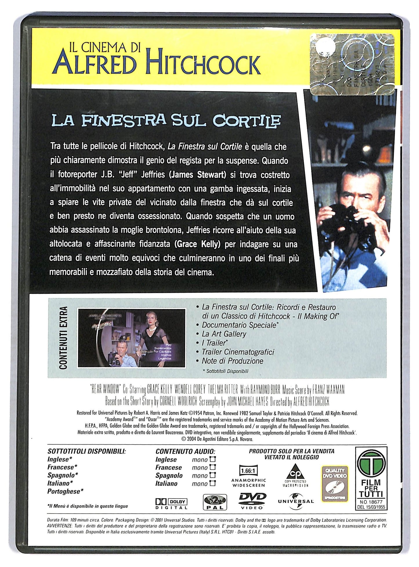 EBOND La finestra sul cortile EDITORIALE DVD D763903