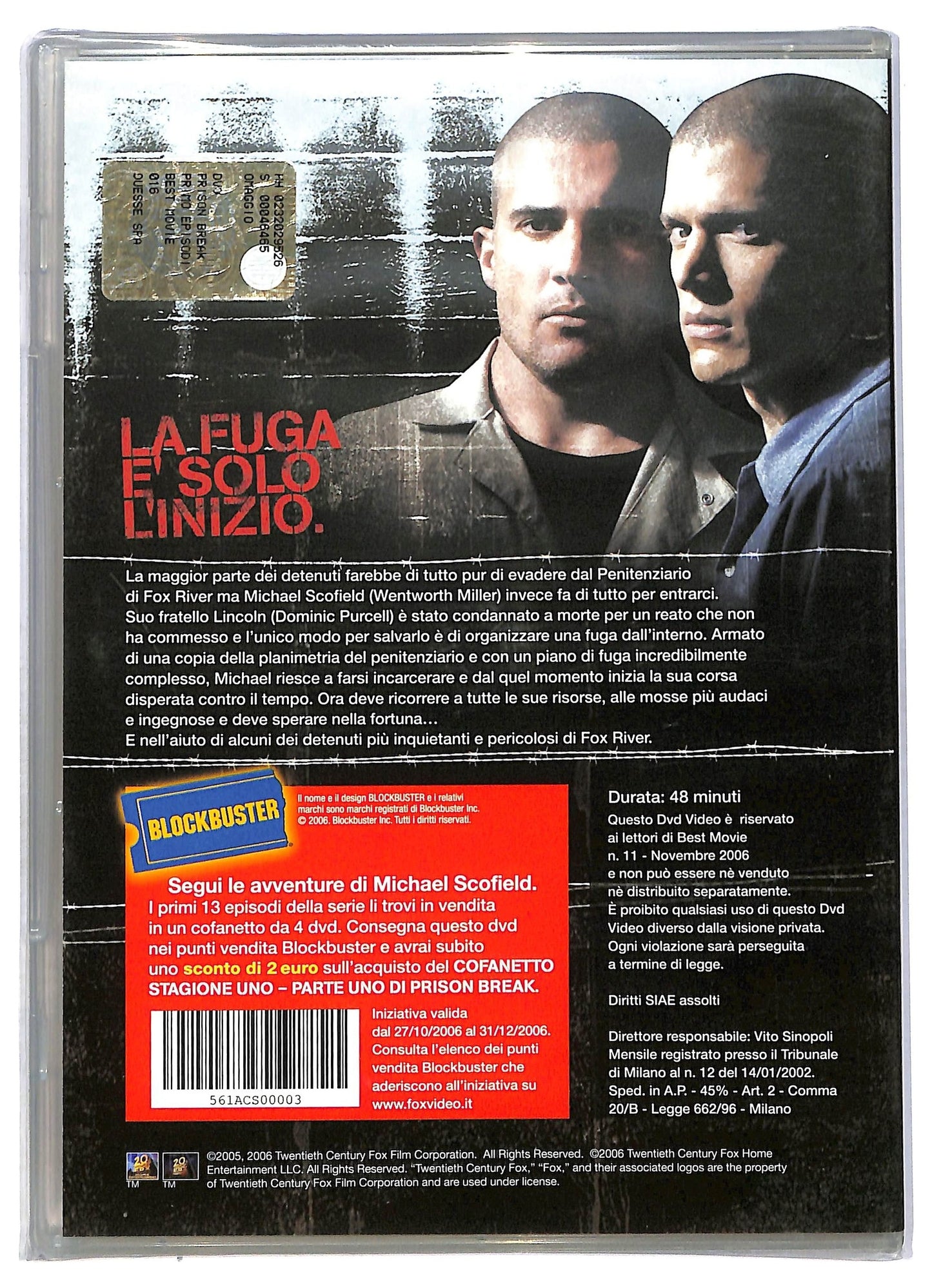 EBOND Prison Break Il Primo Episodio DVD D763949