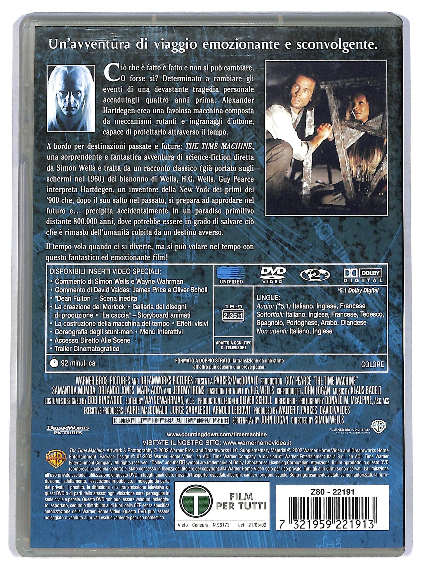 EBOND The Time Machine DVD D763959