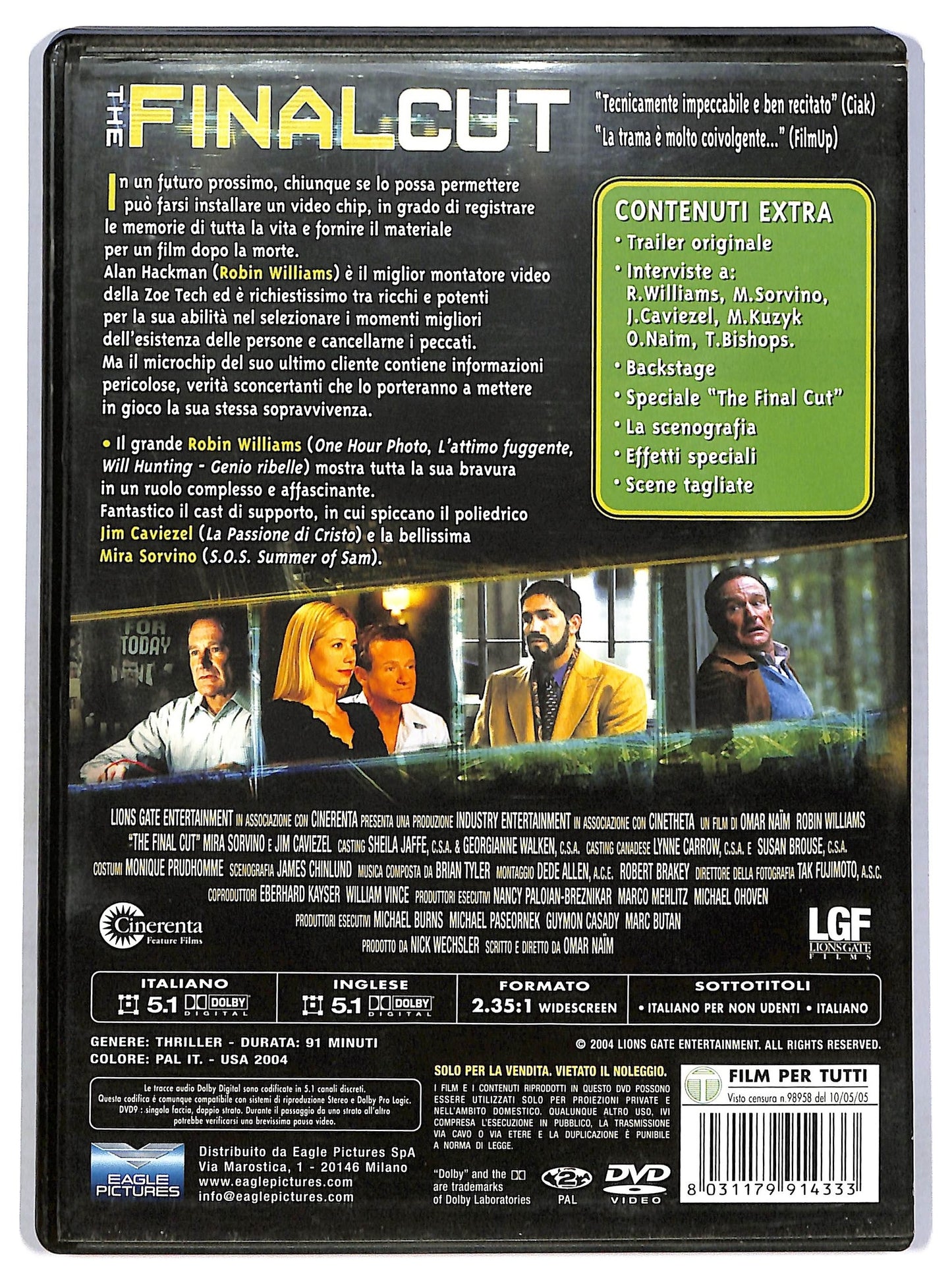 EBOND The Final Cut DVD D764025