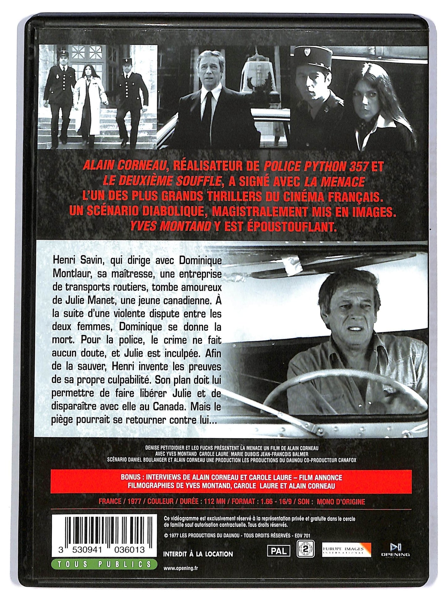 EBOND La menace - edizione francia DVD D764135