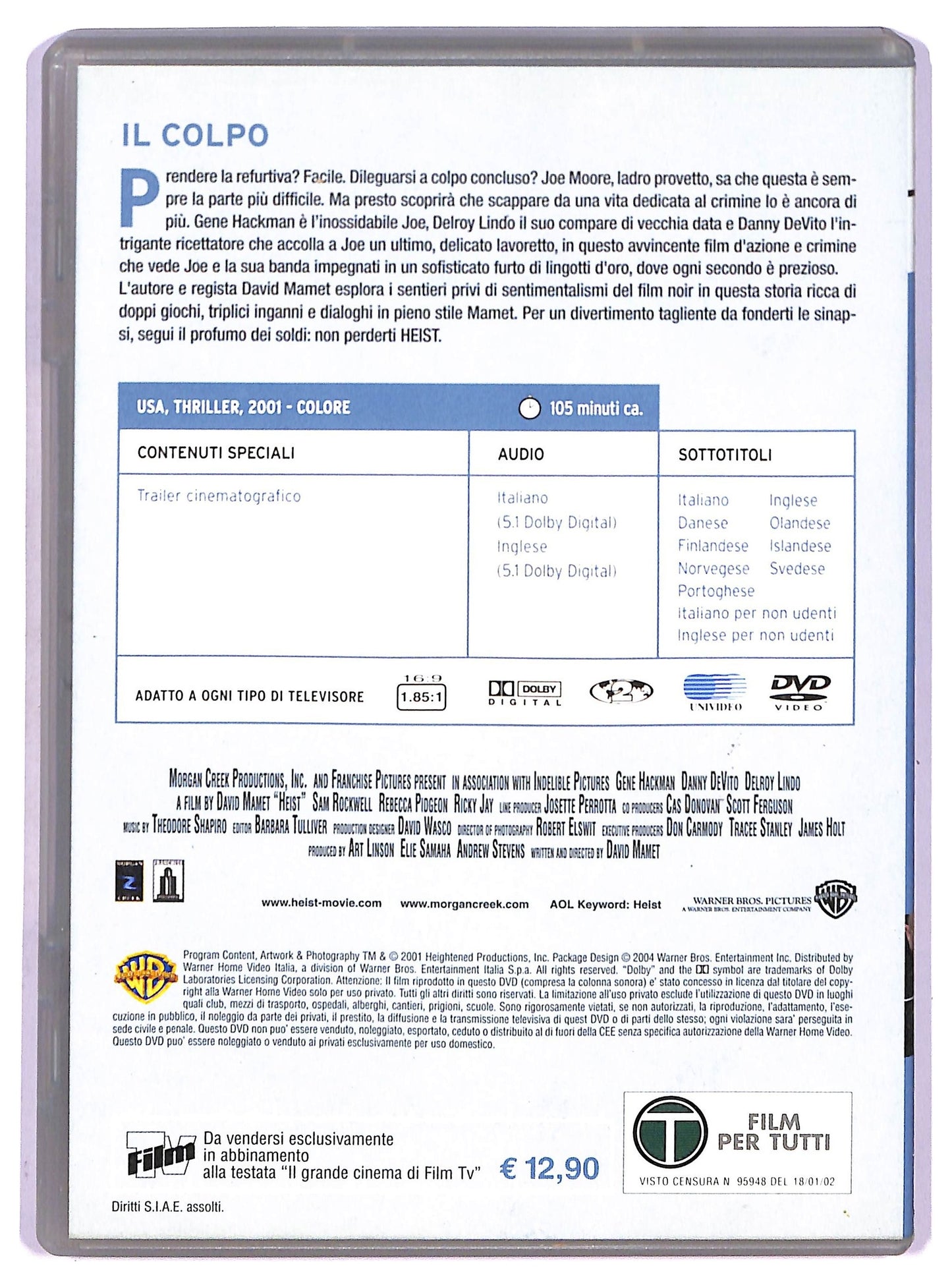 EBOND Il colpo EDITORIALE DVD D764210