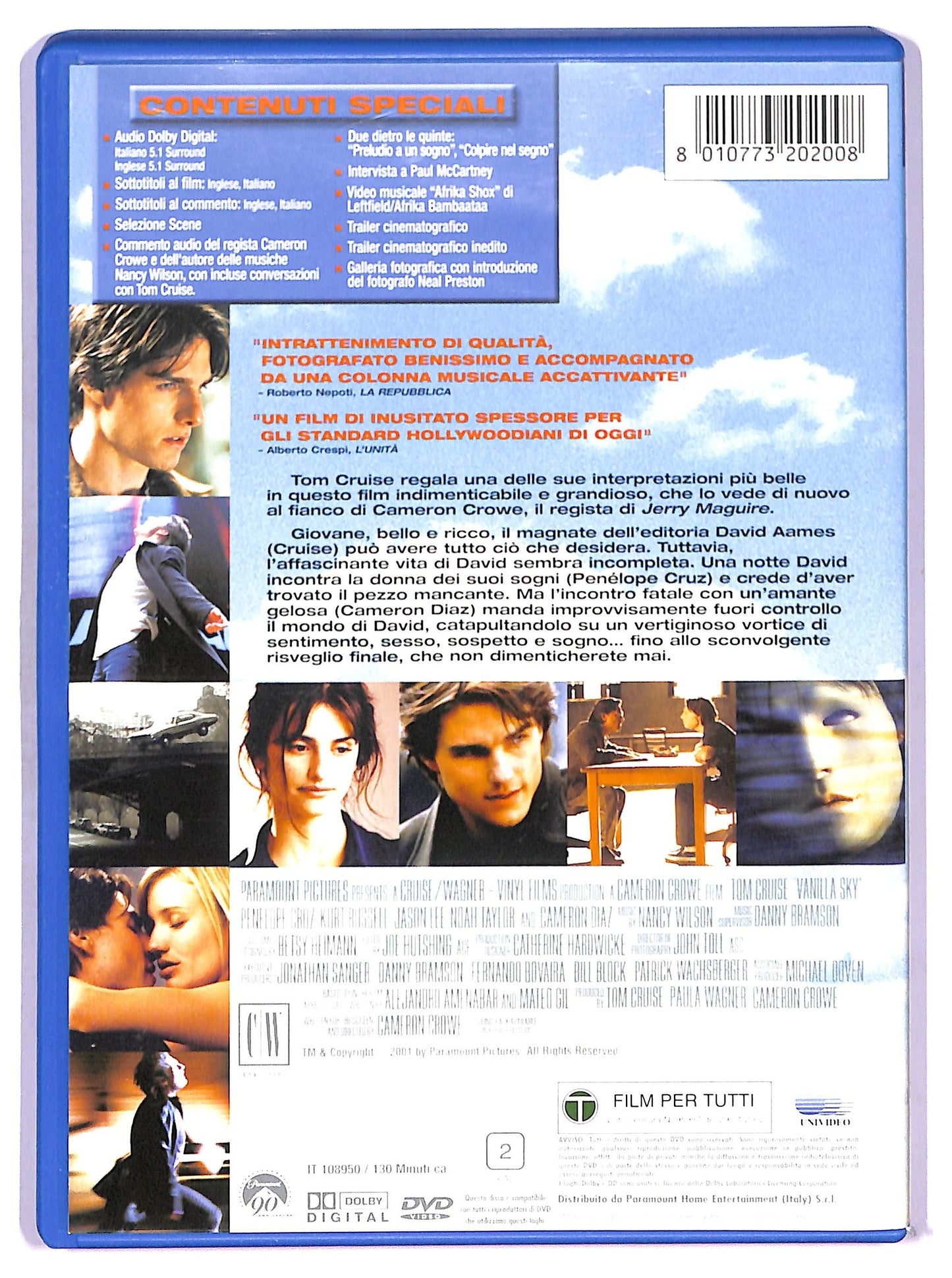 EBOND Vanilla Sky Con Tom Cruise DVD D764228