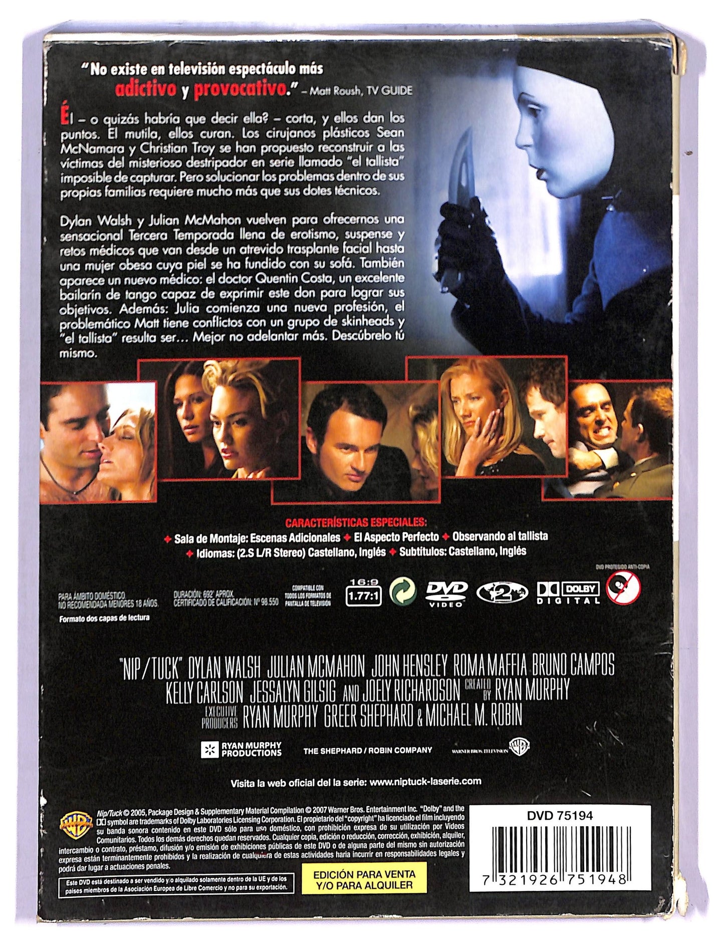 EBOND Nip/Tuck - La terza stagione completa (6 dischi) DVD D764229