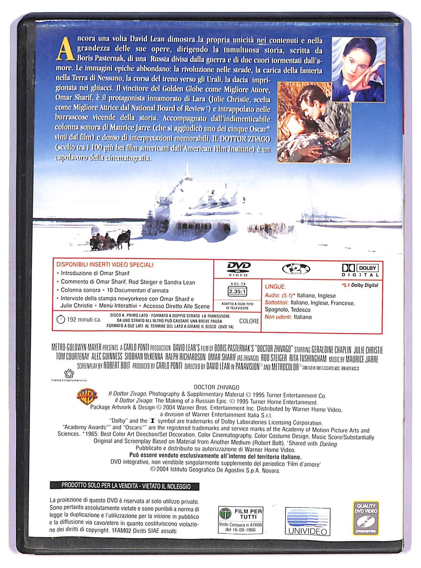 EBOND Film d' amore - Il dottor Zivago EDITORIALE DVD D764231