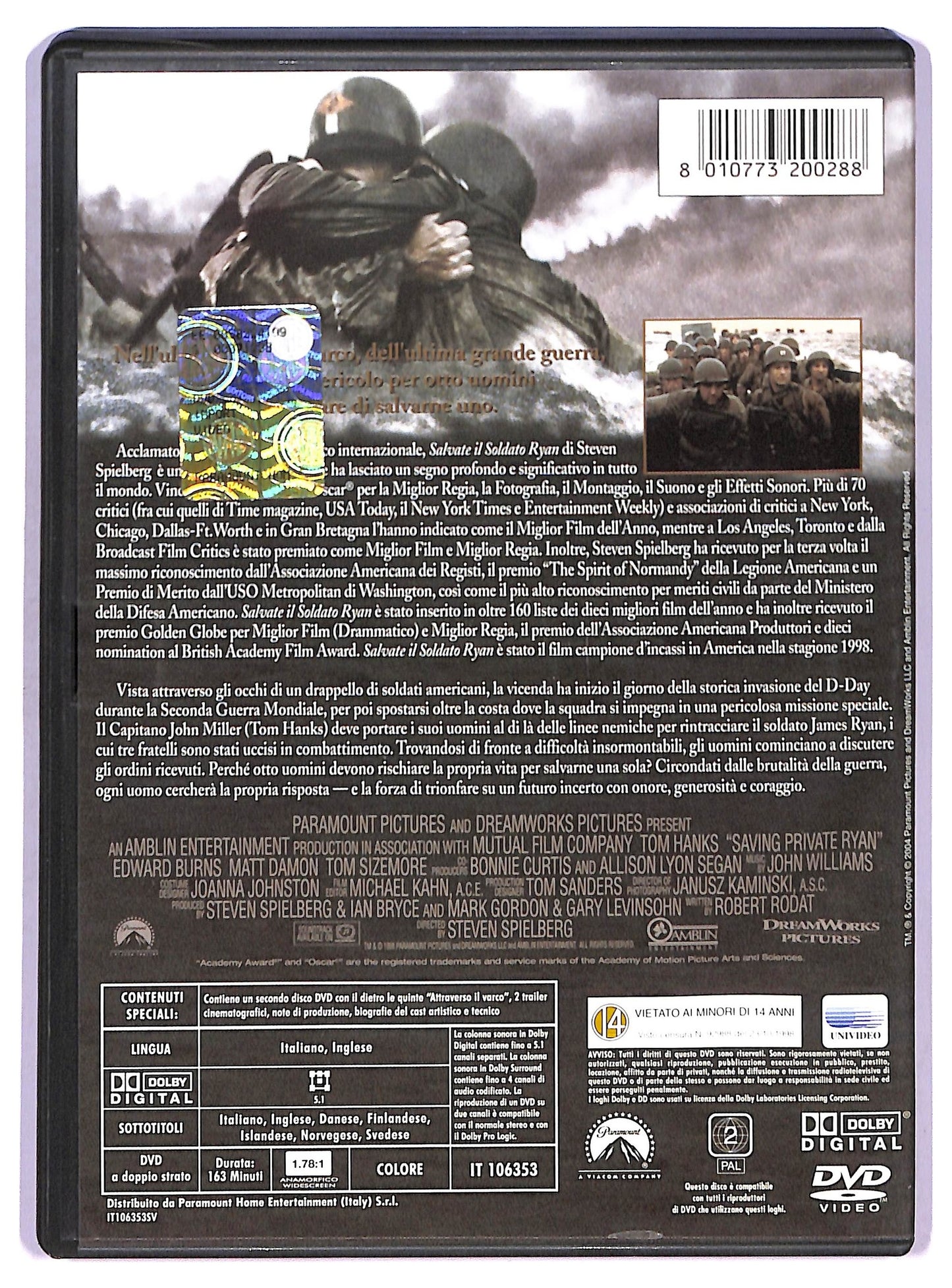 EBOND Salvate il soldato Rayn - 2 dvd DVD D764240