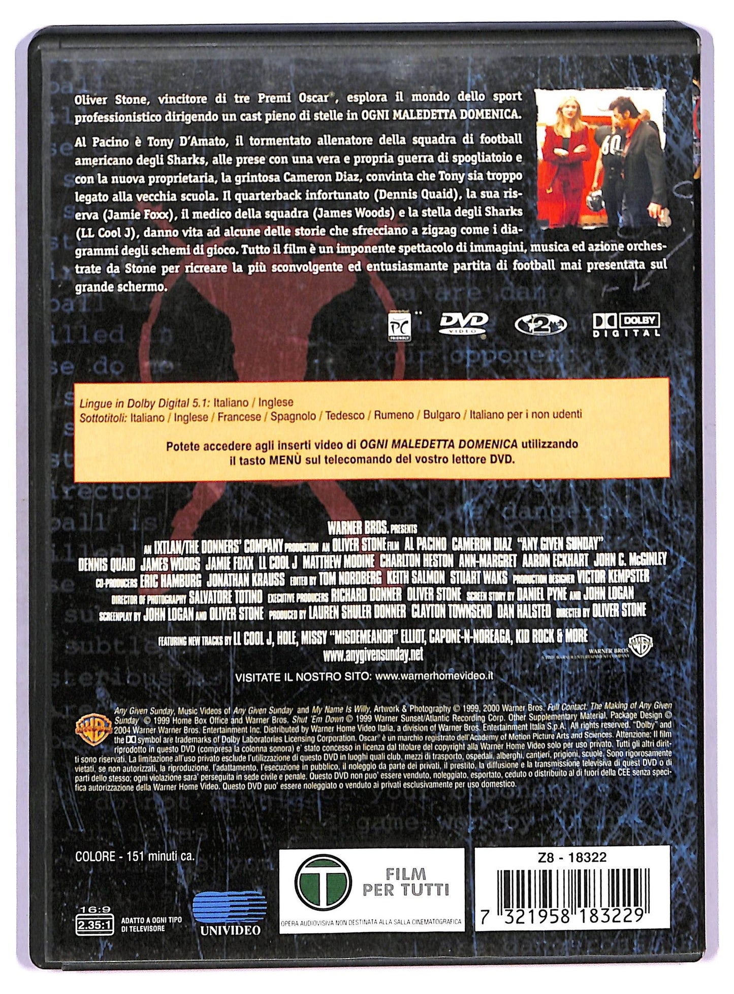 EBOND Ogni maledetta domenica DVD D764242