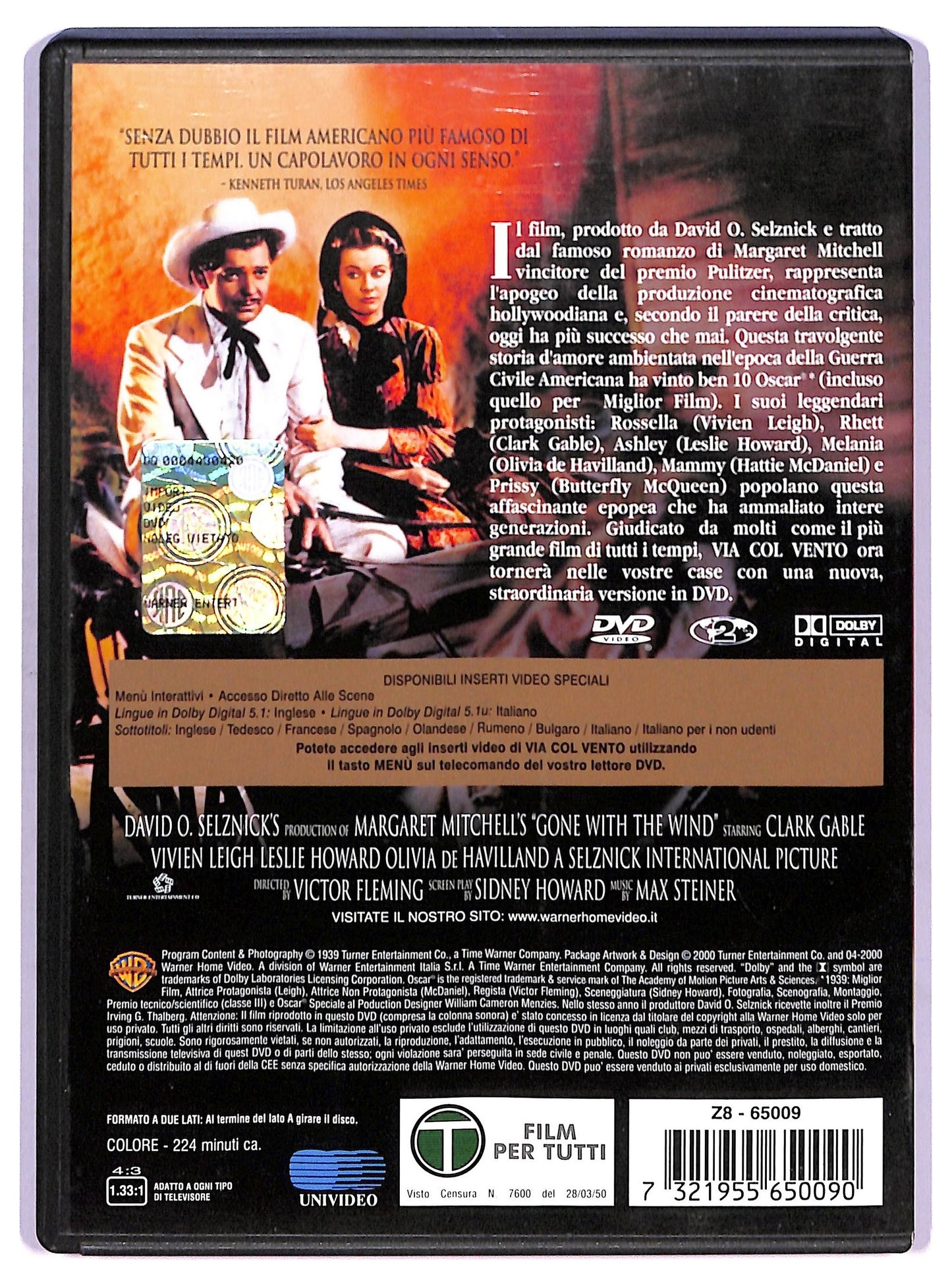 EBOND Via Col Vento DVD D764346