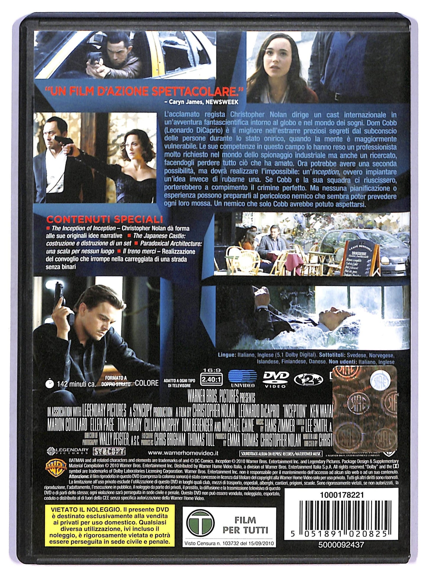 EBOND Inception DVD D764447