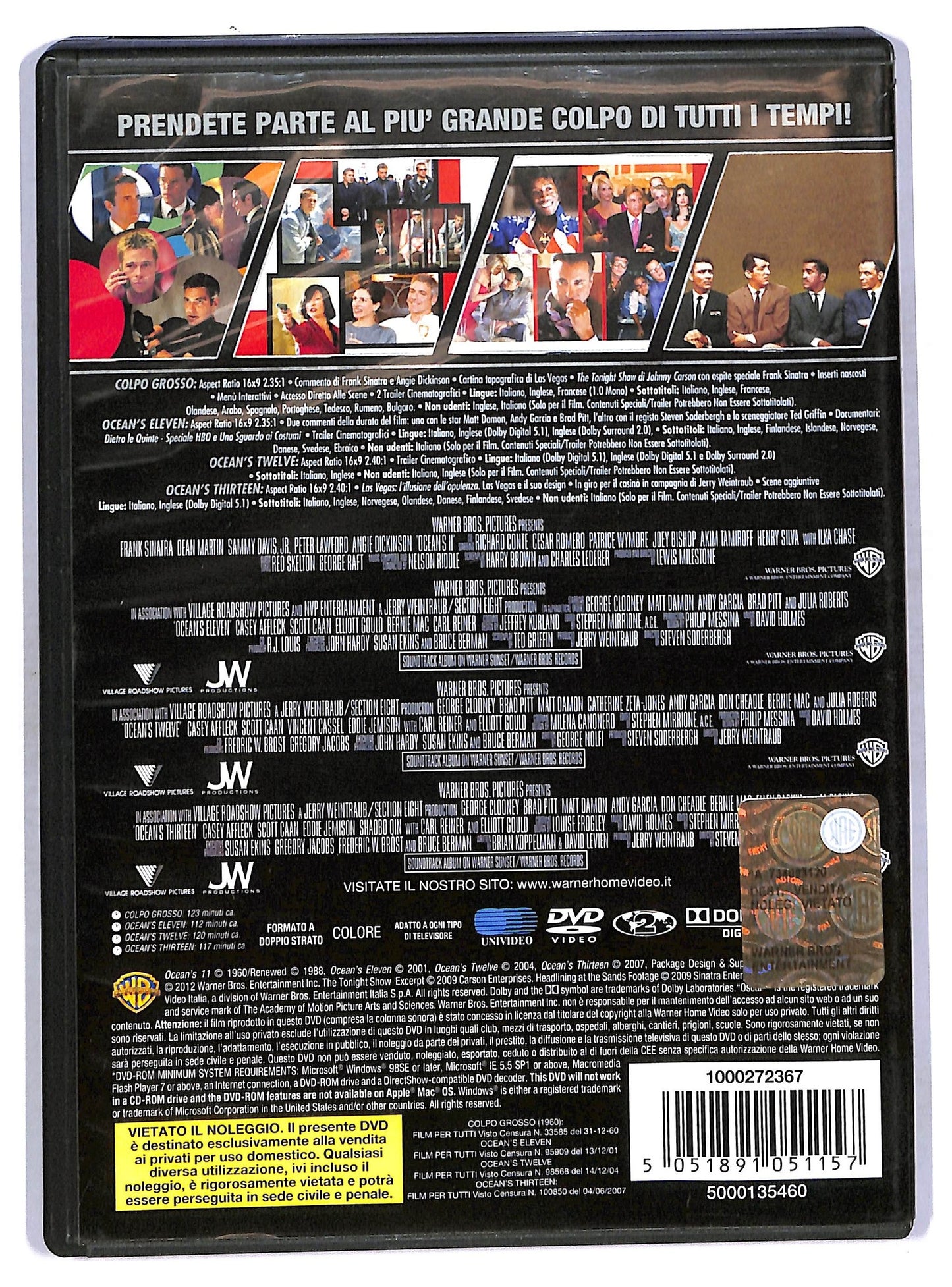 EBOND 4 grandi film - ocean's collection DVD D764644