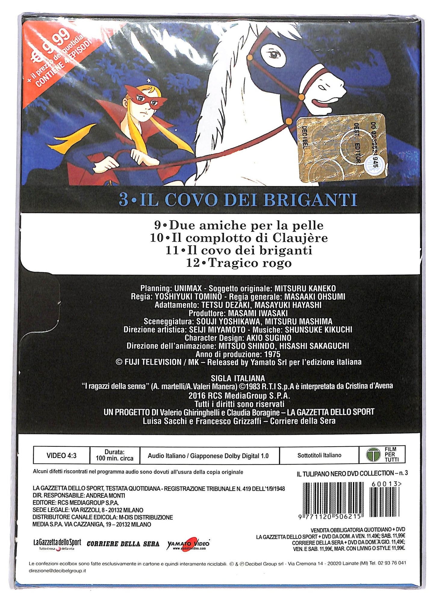 EBOND IL Tulipano Nero Vol. 3 Slipcase EDITORIALE DVD D764749