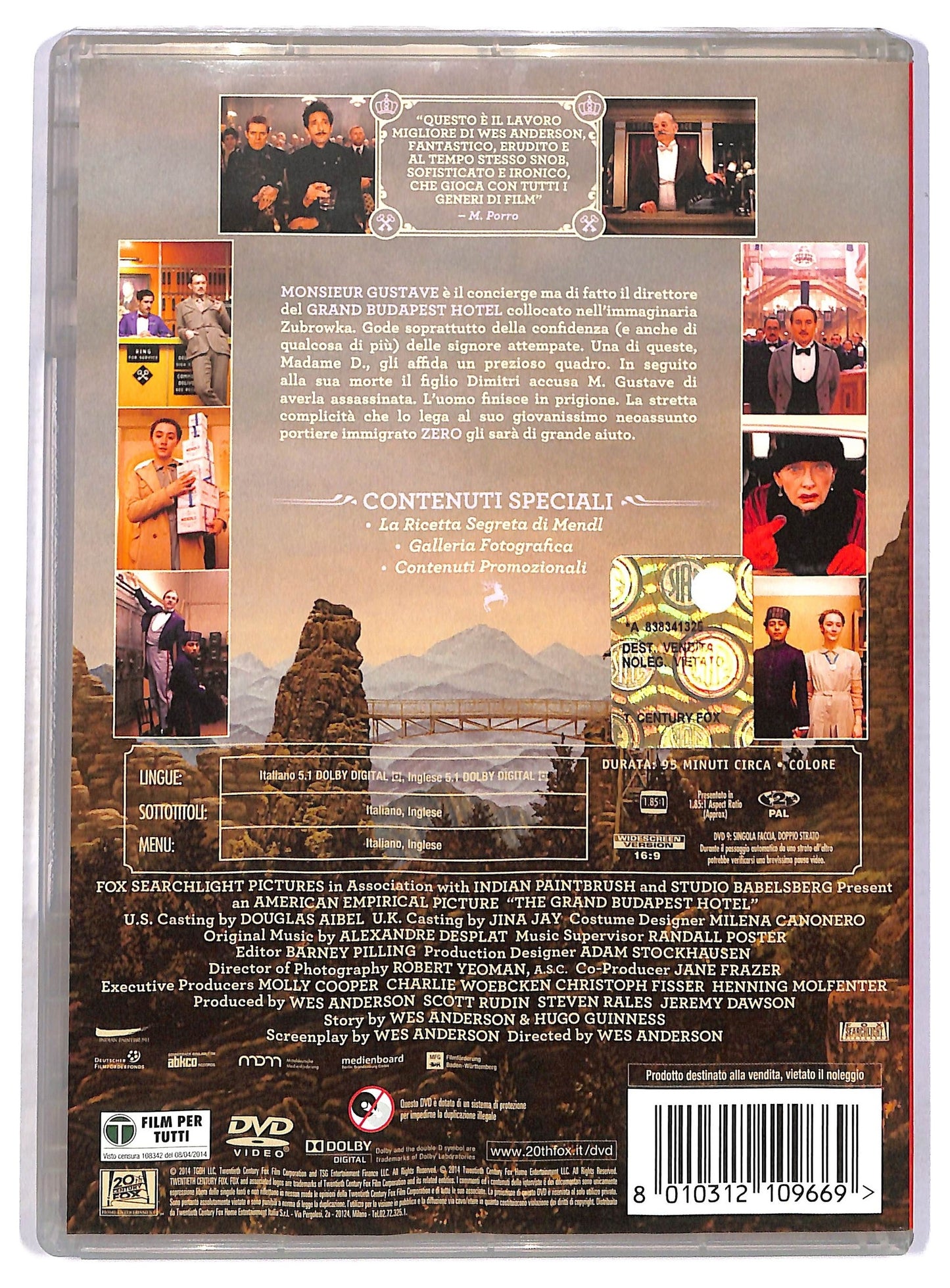 EBOND Grand Budapest Hotel DVD D764773