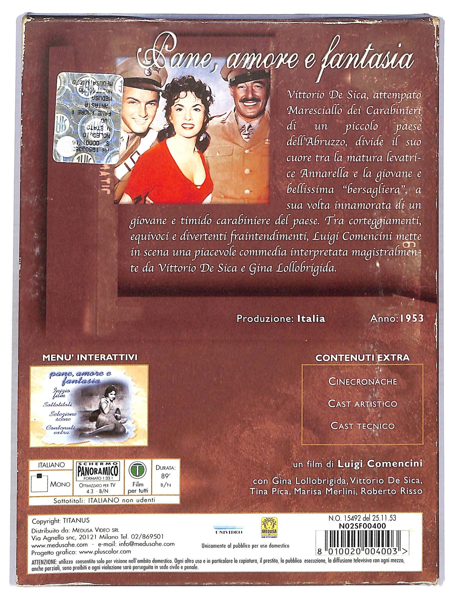 EBOND Pane Amore e Fantasia DVD D764843