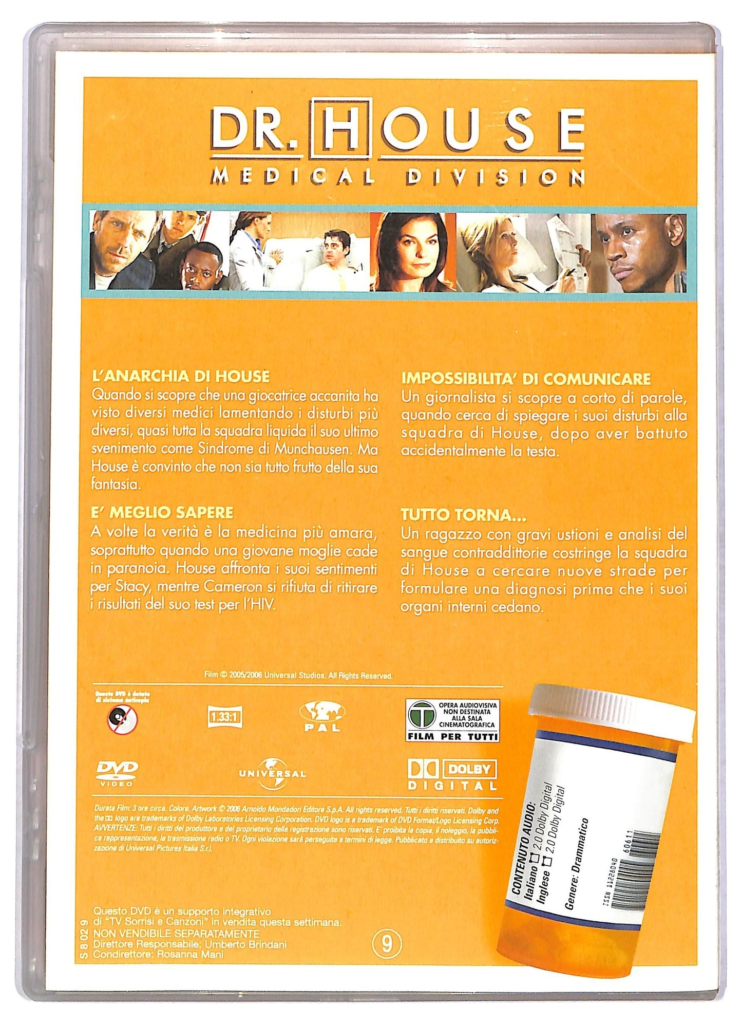 EBOND DR. House Medical Division Stagione 2 Disco 3 Epis. 9-12 EDITORIALE DVD D764933