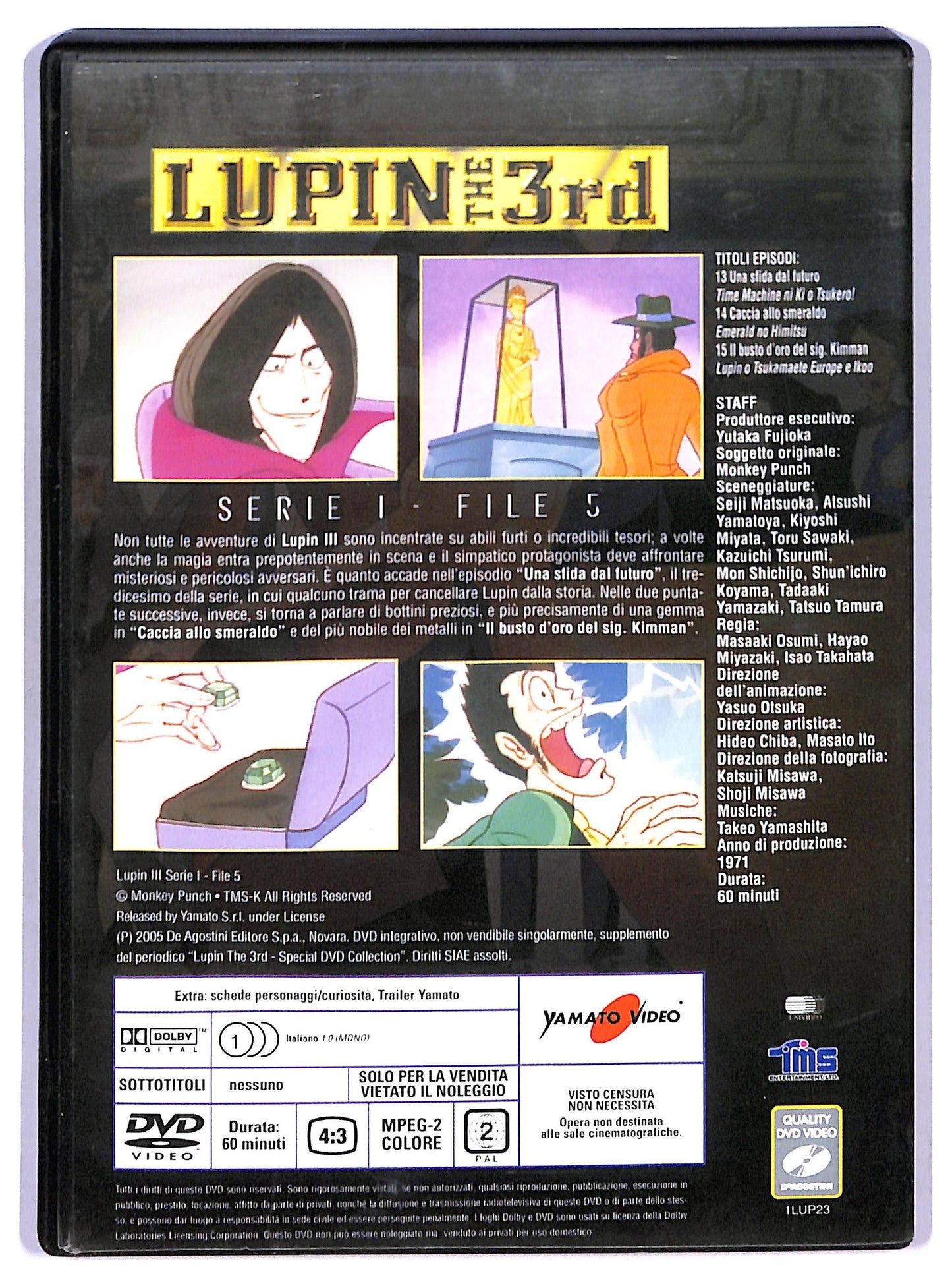 EBOND Lupin the 3rd - Serie 1 - File 5 (Eps. 13-15) EDITORIALE DVD D765031