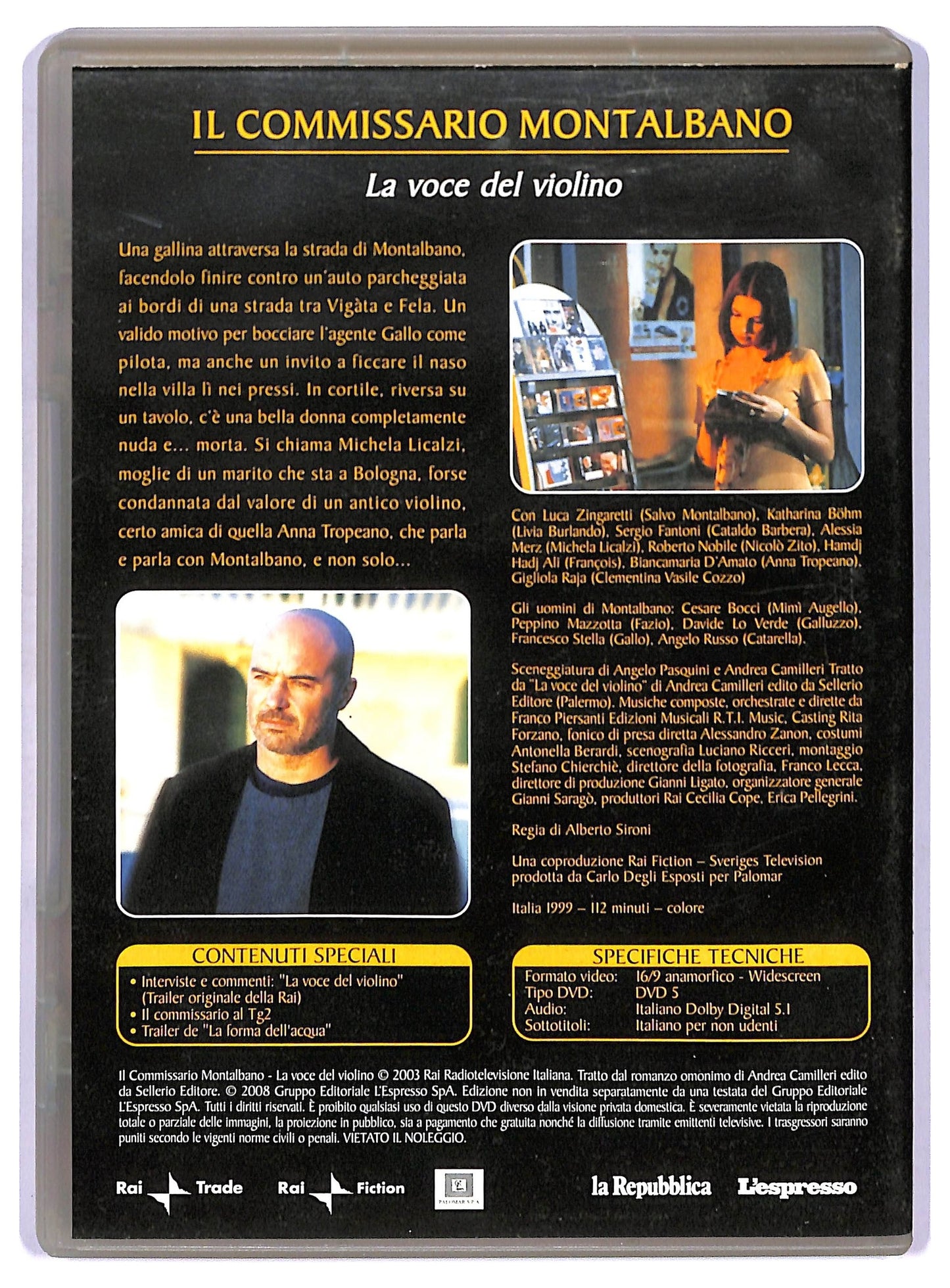 EBOND IL Commissario Montalbano la Voce Del Violino EDITORIALE DVD D765101