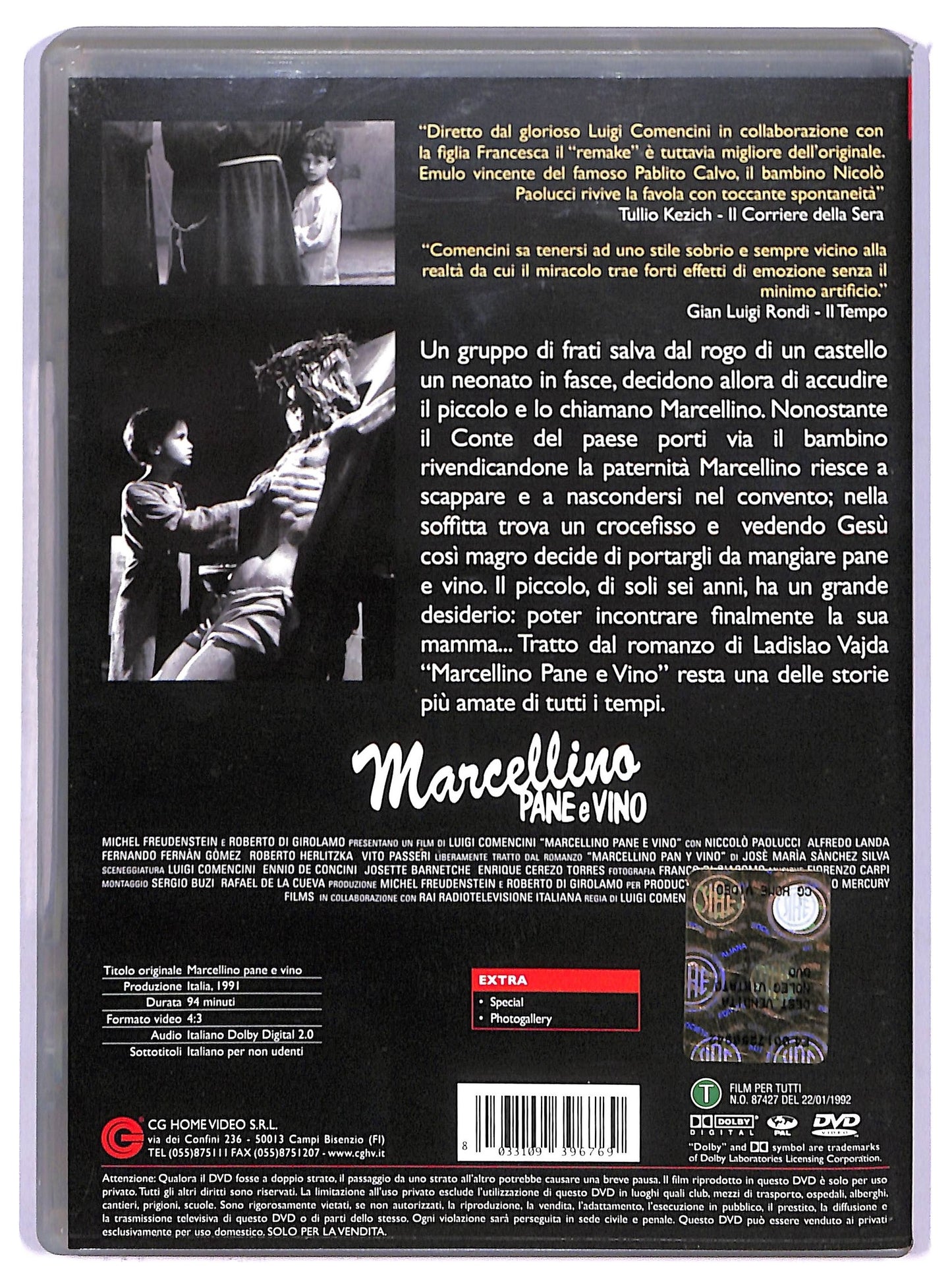 EBOND Marcellino pane e vino DVD D765201