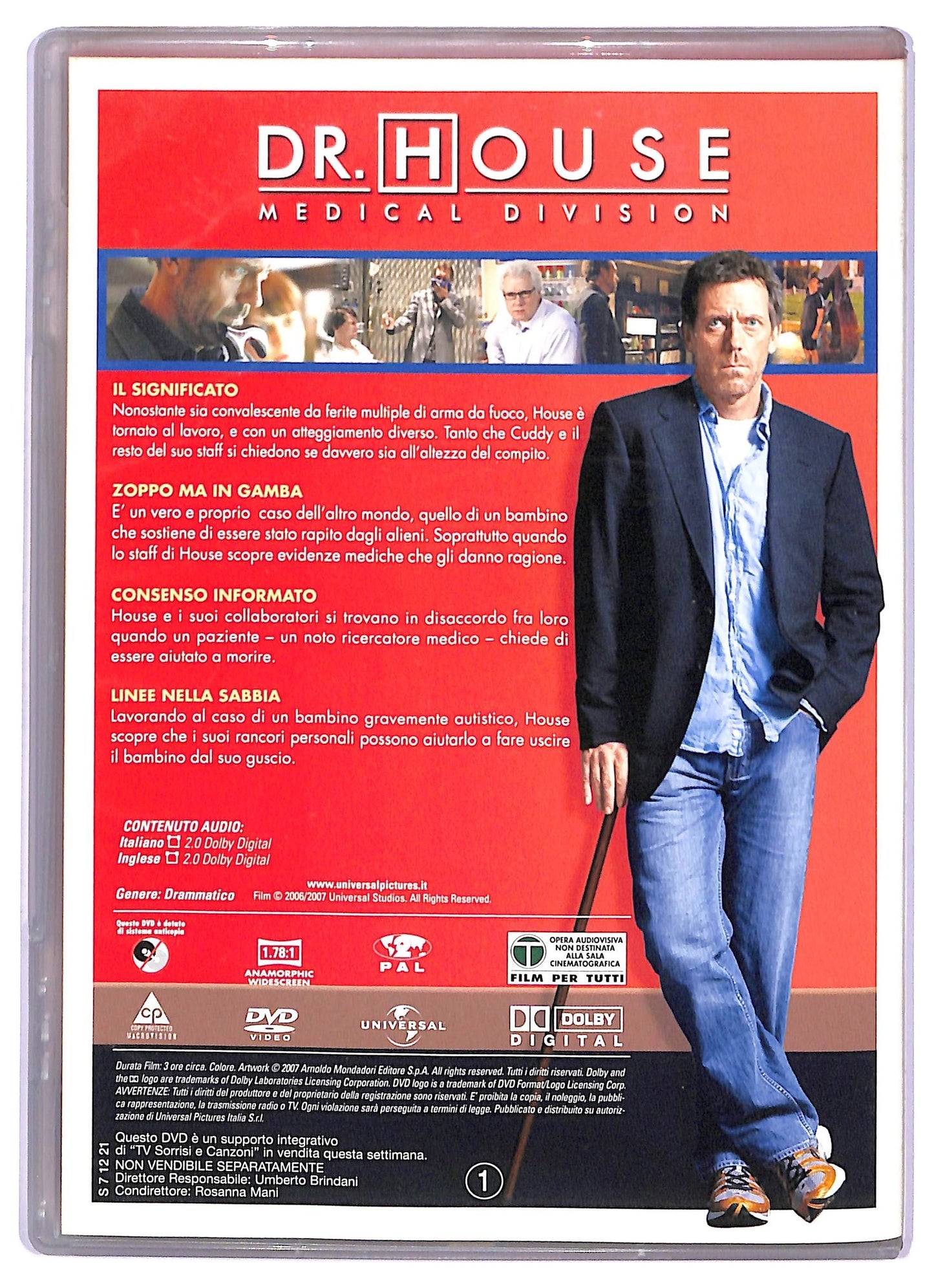 EBOND DR, House Medical Division Stagione 3 Disco 1 Epis. 1- 4 EDITORIALE DVD D765239