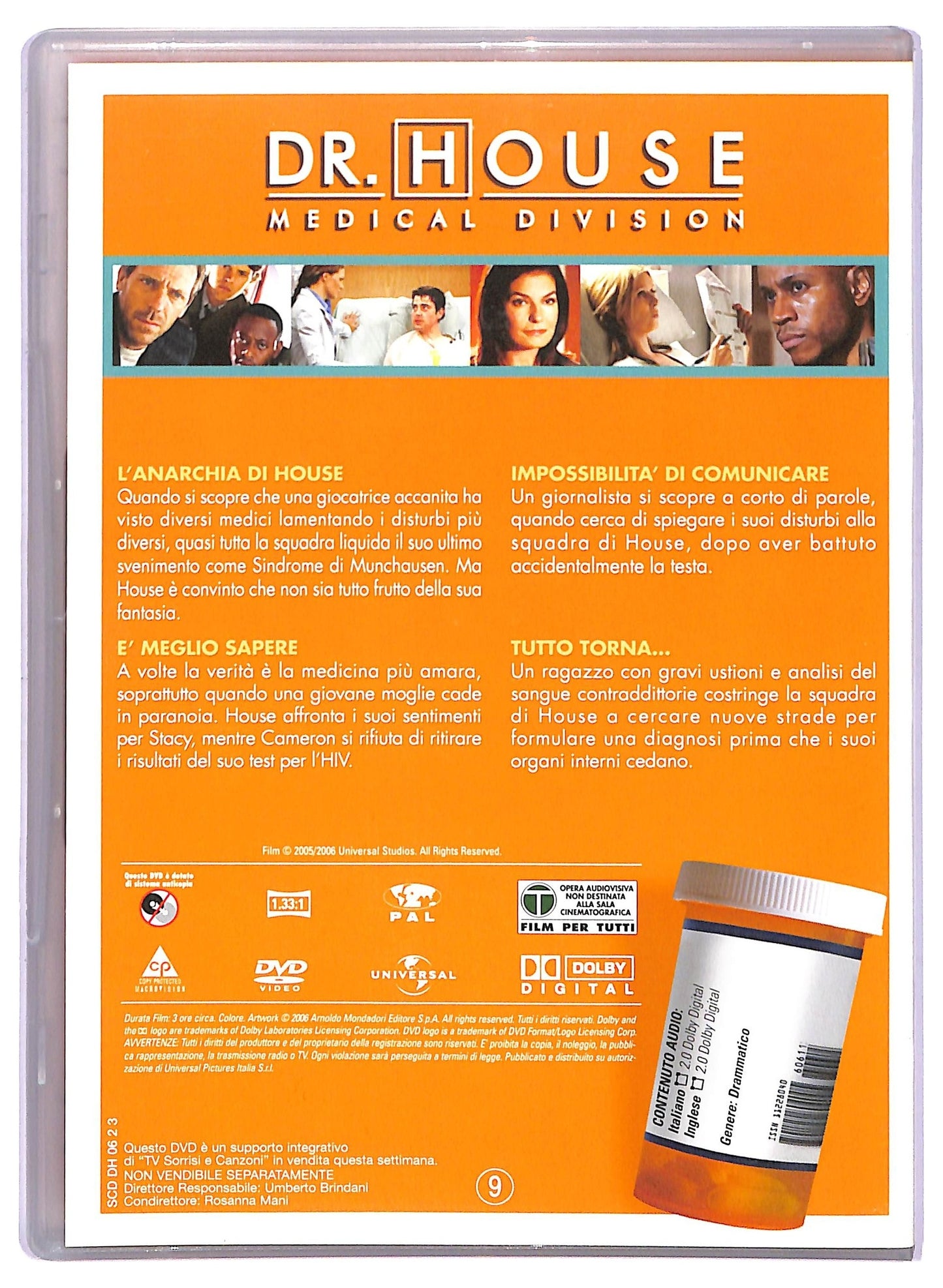 EBOND DR. Medical Division Stagione 2 Disco 3 Epis. 9 - 12 EDITORIALE DVD D765241