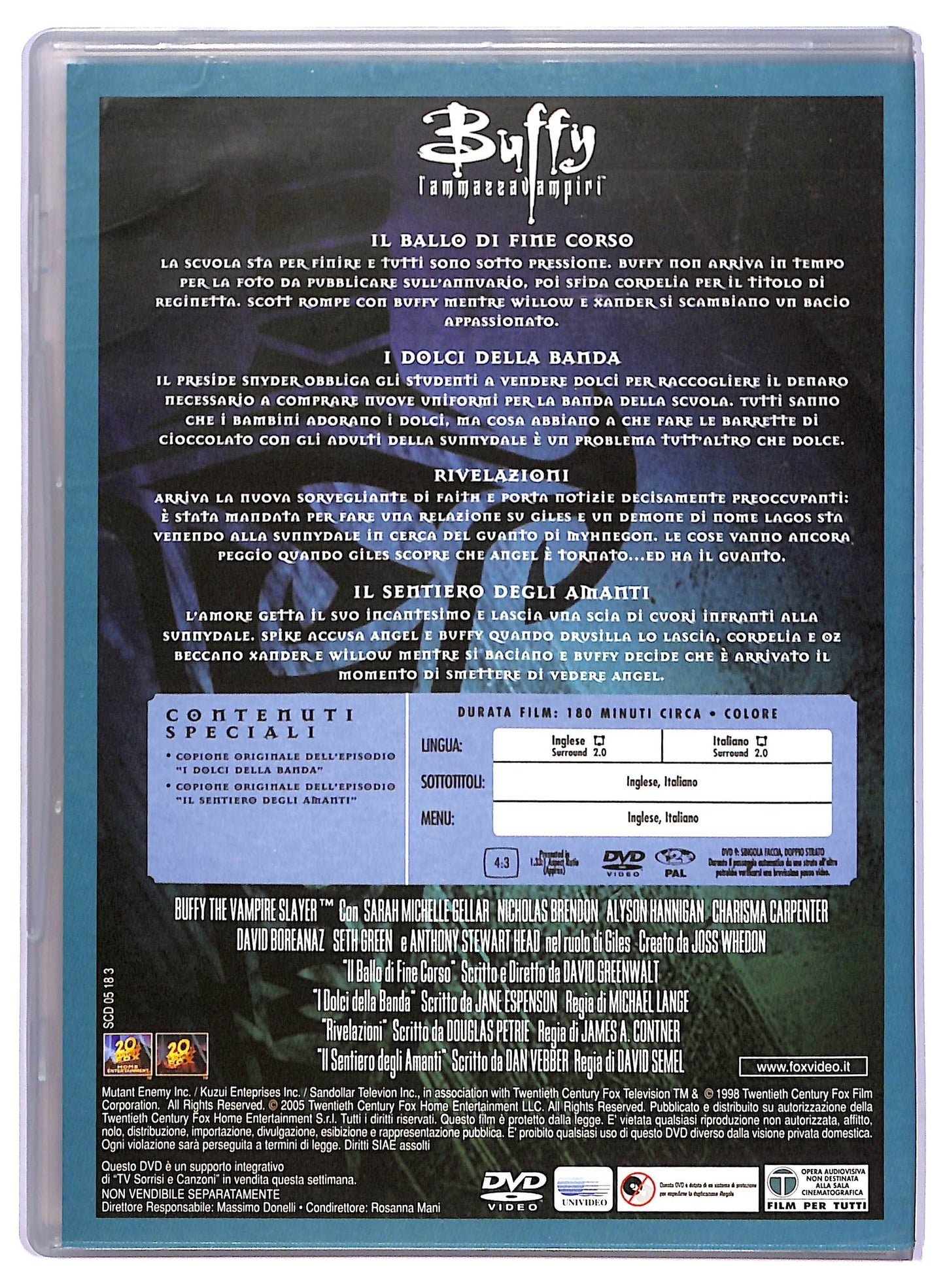 EBOND Buffy L'Ammazza Vampiri Stagione 3 Disco 2 EDITORIALE DVD D765247