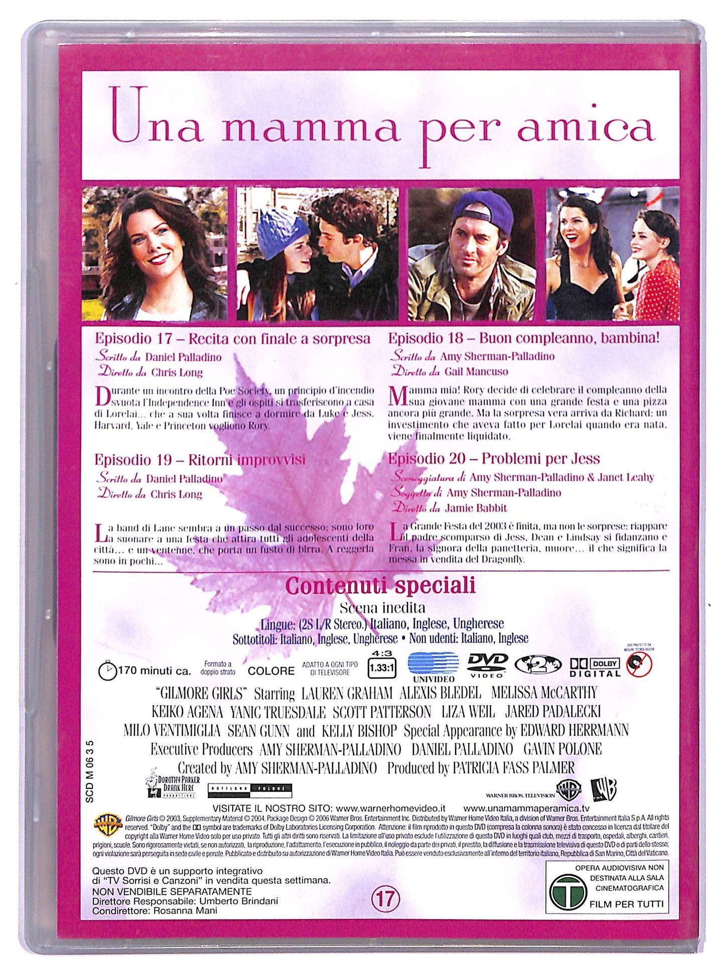 EBOND Una Mamma Per Amica Stag. 3 Disco 5 EDITORIALE DVD D765256