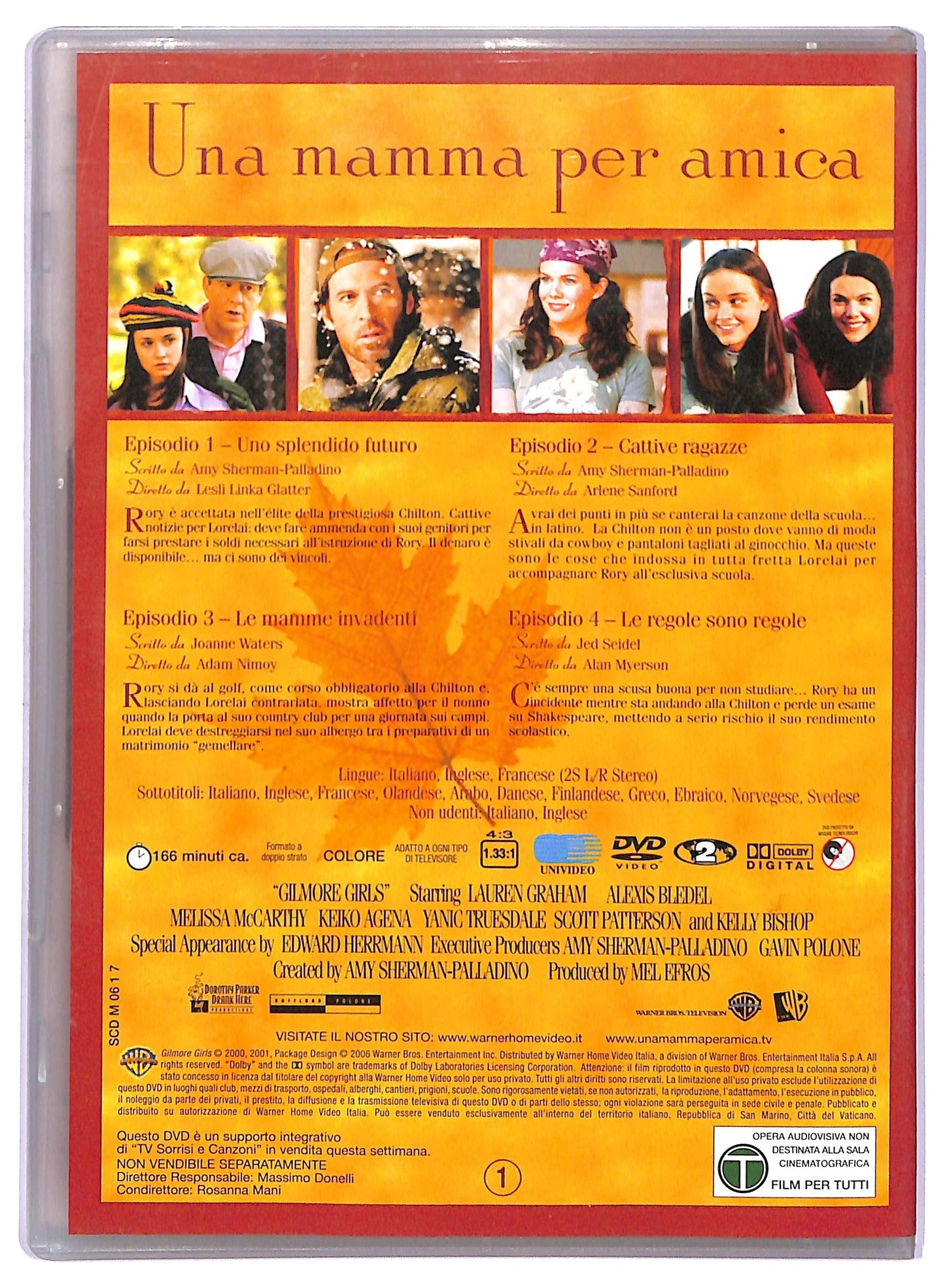 EBOND Una Mamma Per Amica Stag. 1 Disco 1 EDITORIALE DVD D765257