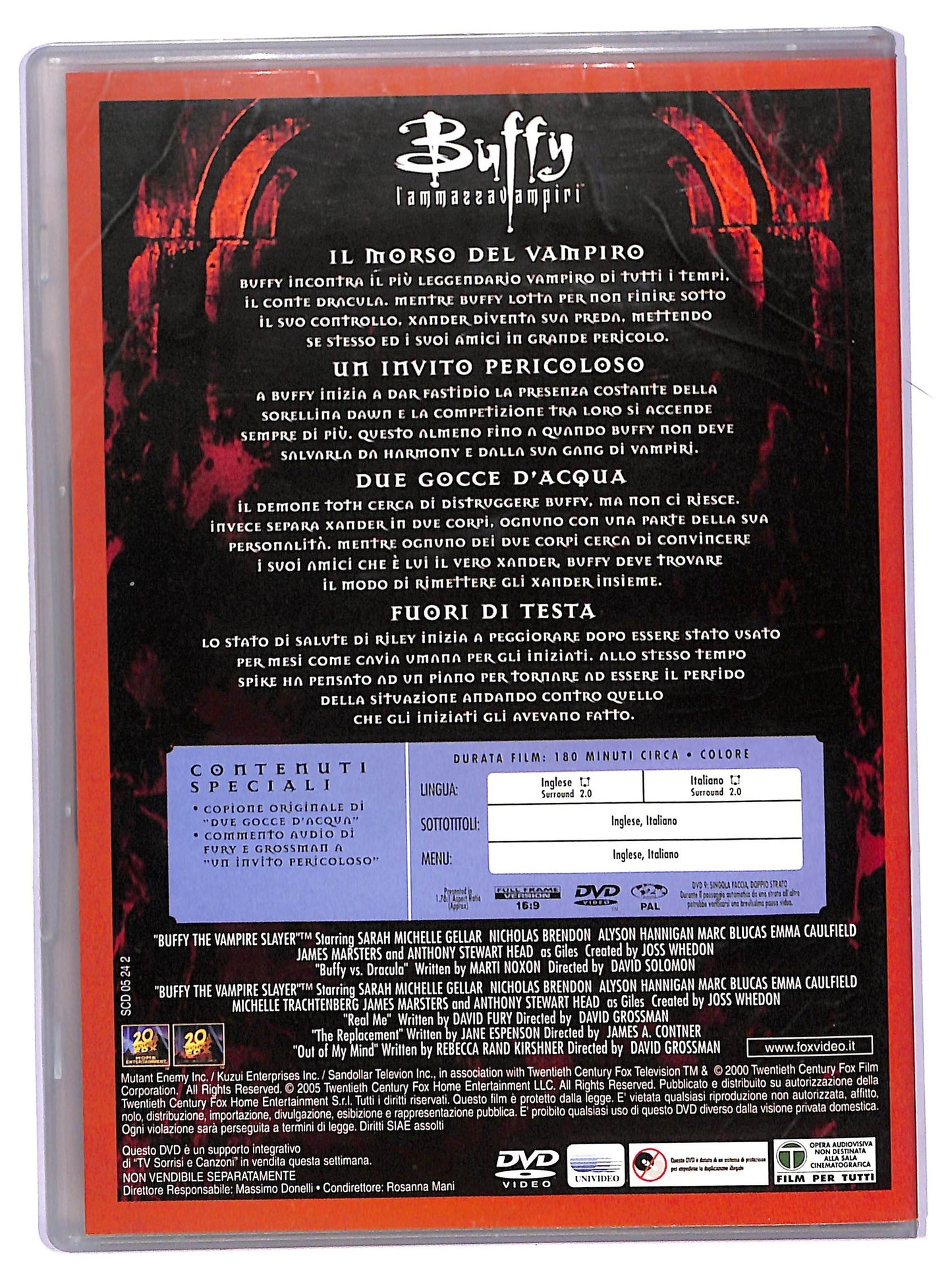 EBOND Buffy L'Ammazza Vampiri Satgione 5 Disco 1 EDITORIALE DVD D765269