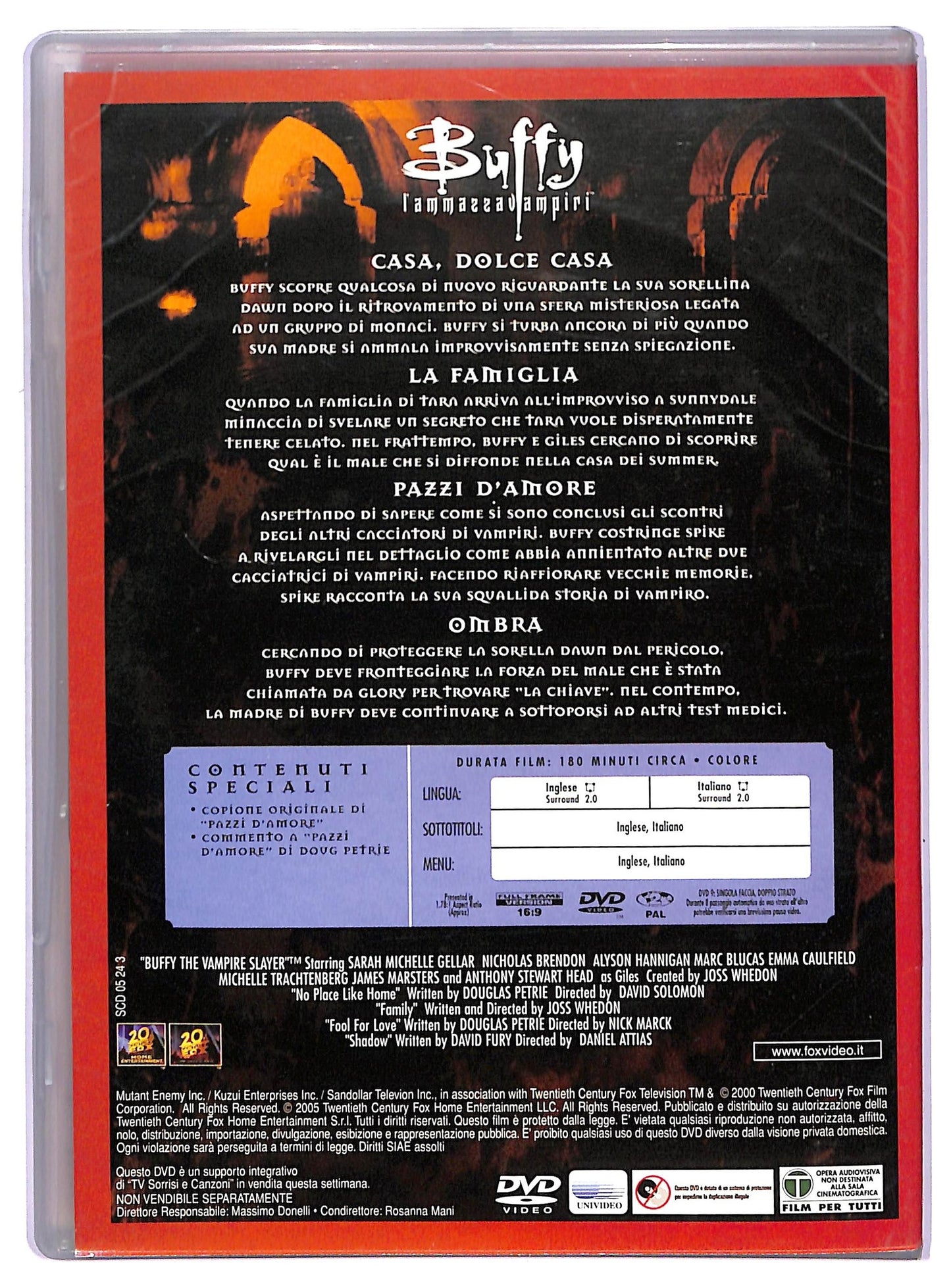 EBOND Buffy L'Ammazza Vampiri Stagione 5 Disco 2 EDITORIALE DVD D765274