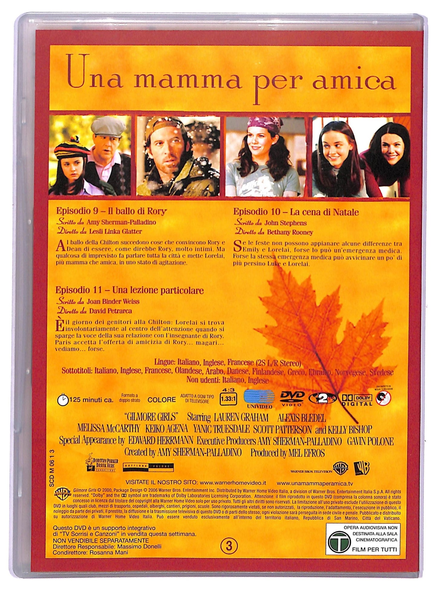 EBOND Una Mamma Per Amica Stagione 1 Disco 3 EDITORIALE DVD D765311