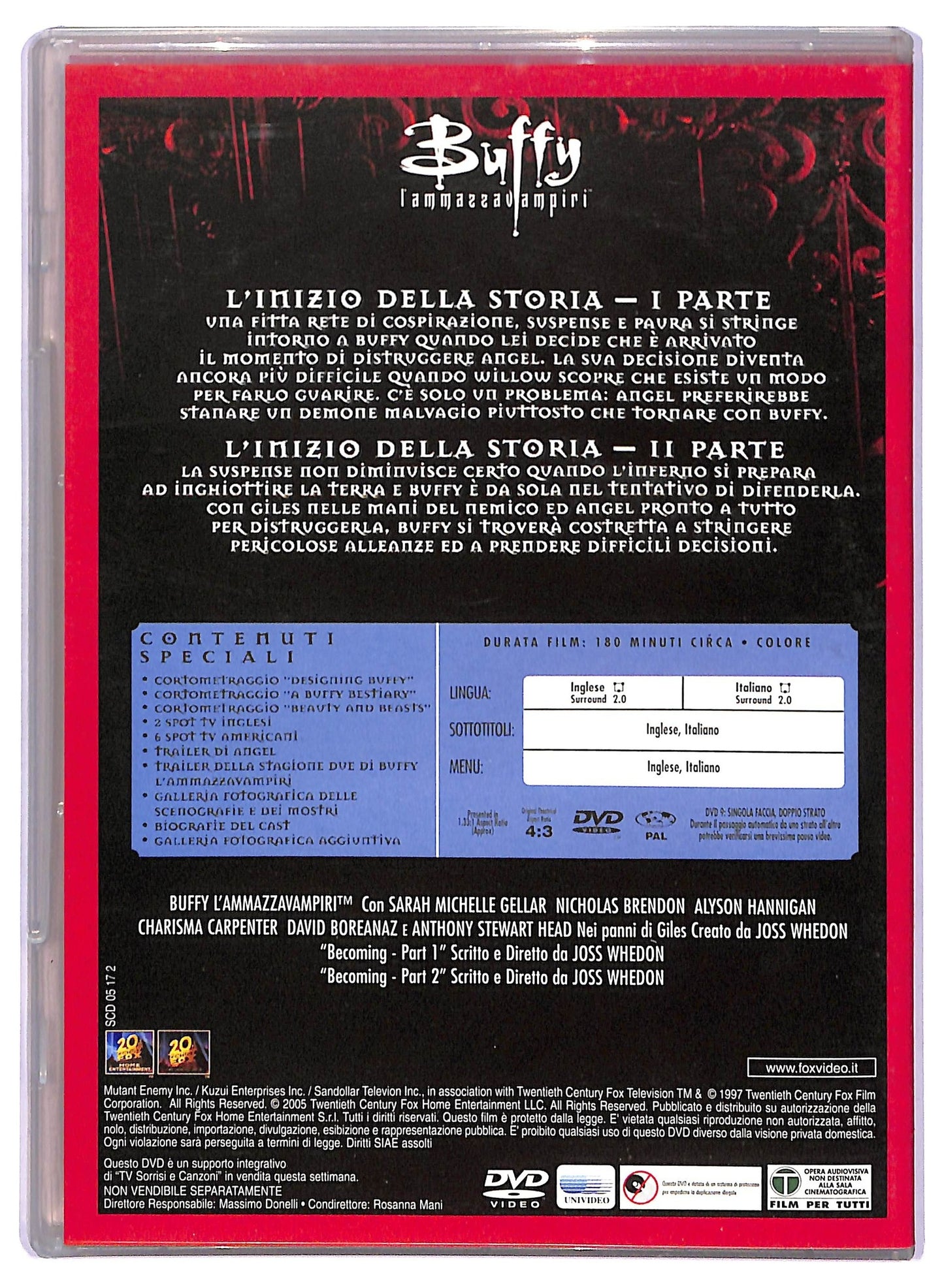 EBOND Buffy L'ammazza Vampiri Stagione 2 Disco 6 EDITORIALE DVD D765315