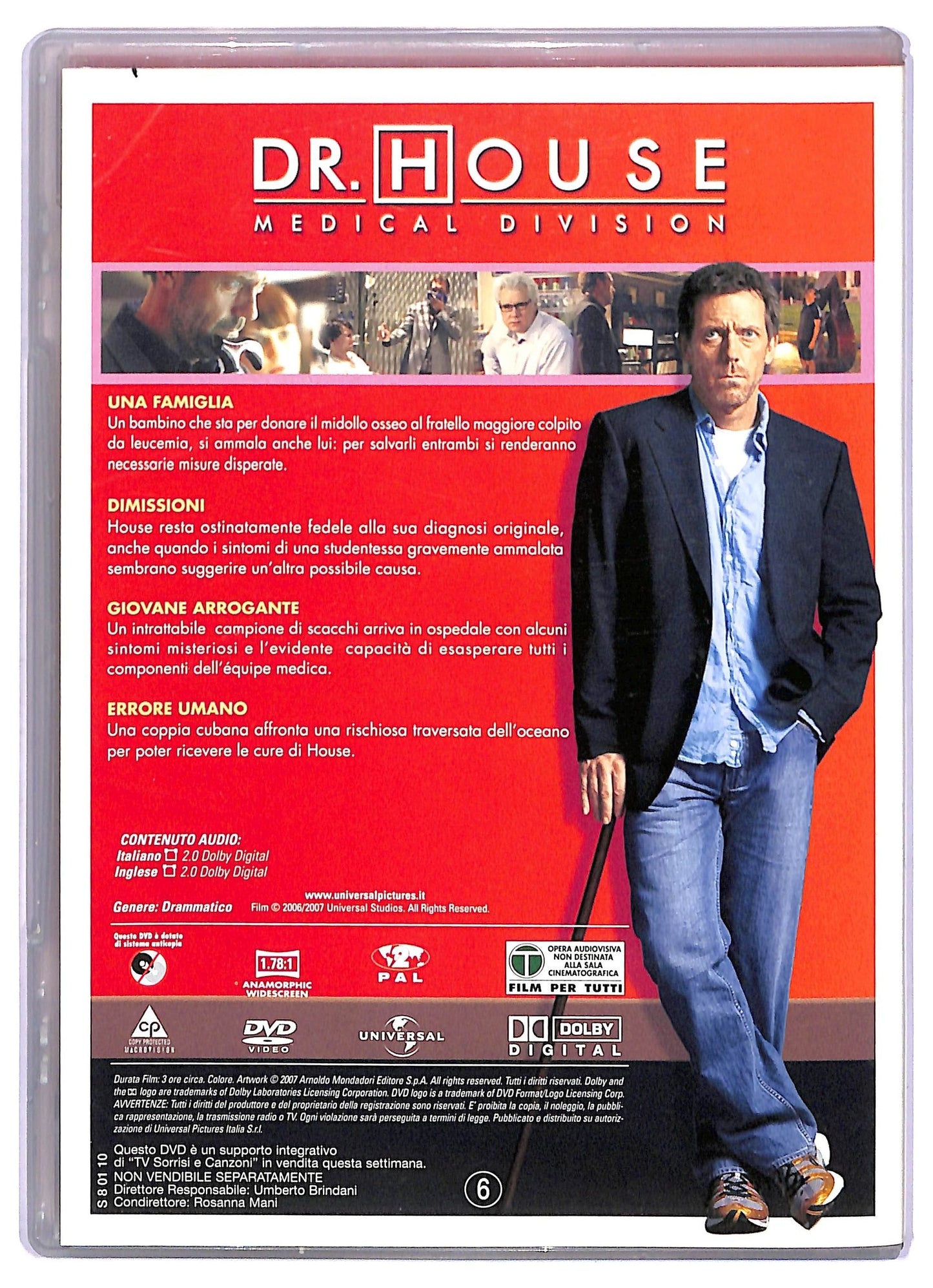 EBOND DR. House Medical Division Stagione 3 Disco 6 Epis . 21 - 24 EDITORIALE DVD D765326