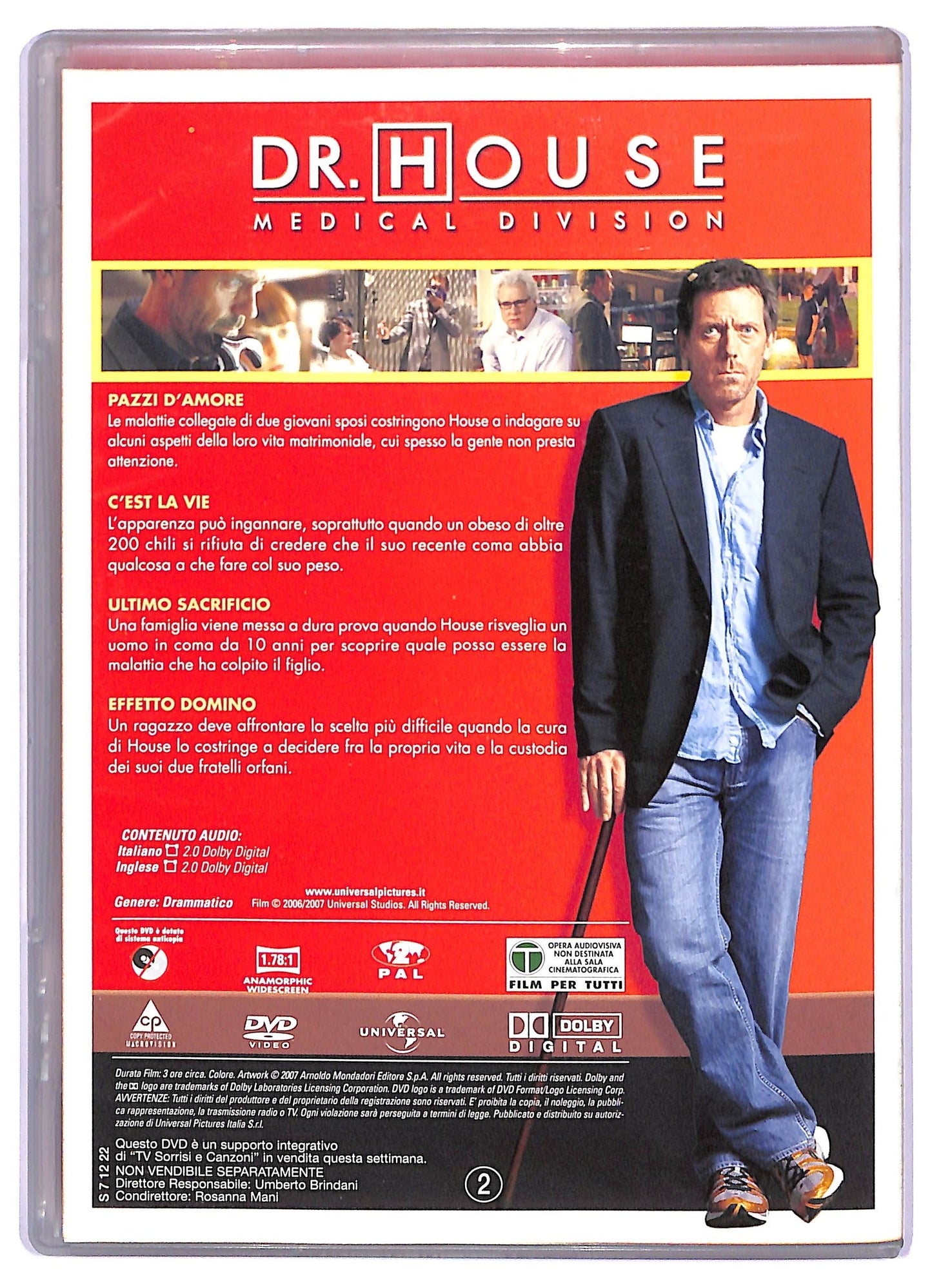 EBOND Dr House Stagione 3 Disco 2 slimcase EDITORIALE DVD D765337