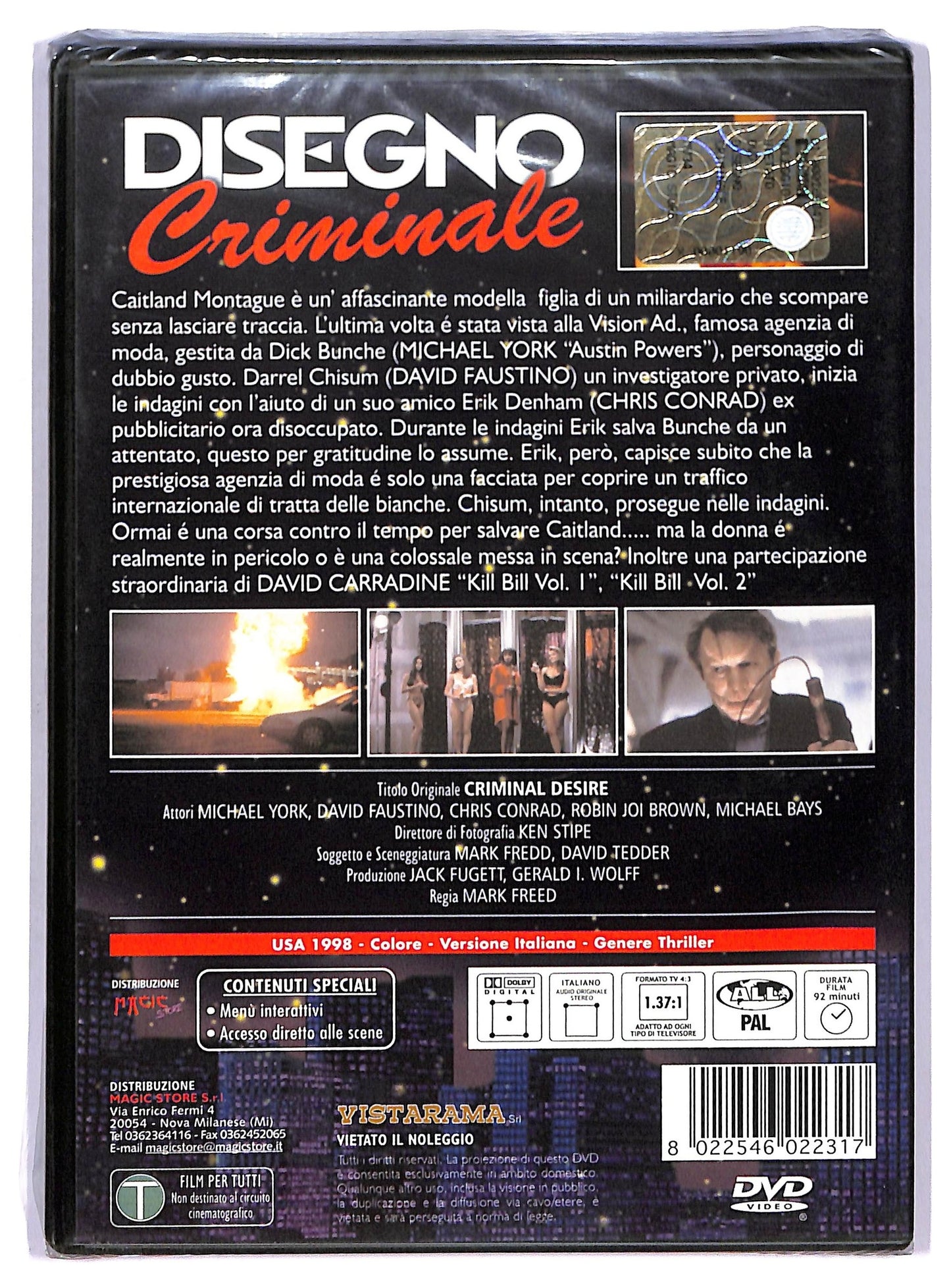 EBOND Disegno Criminale EDITORIALE DVD D765362