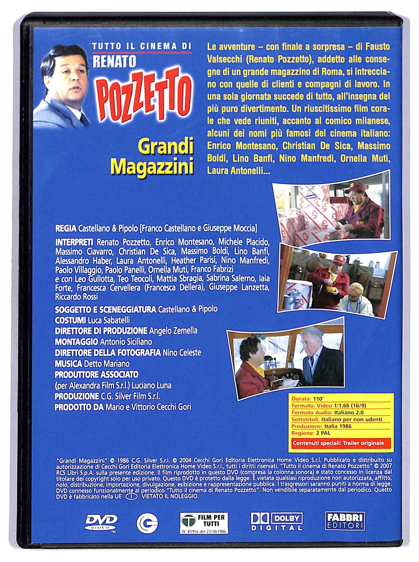 EBOND Renato Pozzetto - Grandi Magazzini EDITORIALE DVD D765370