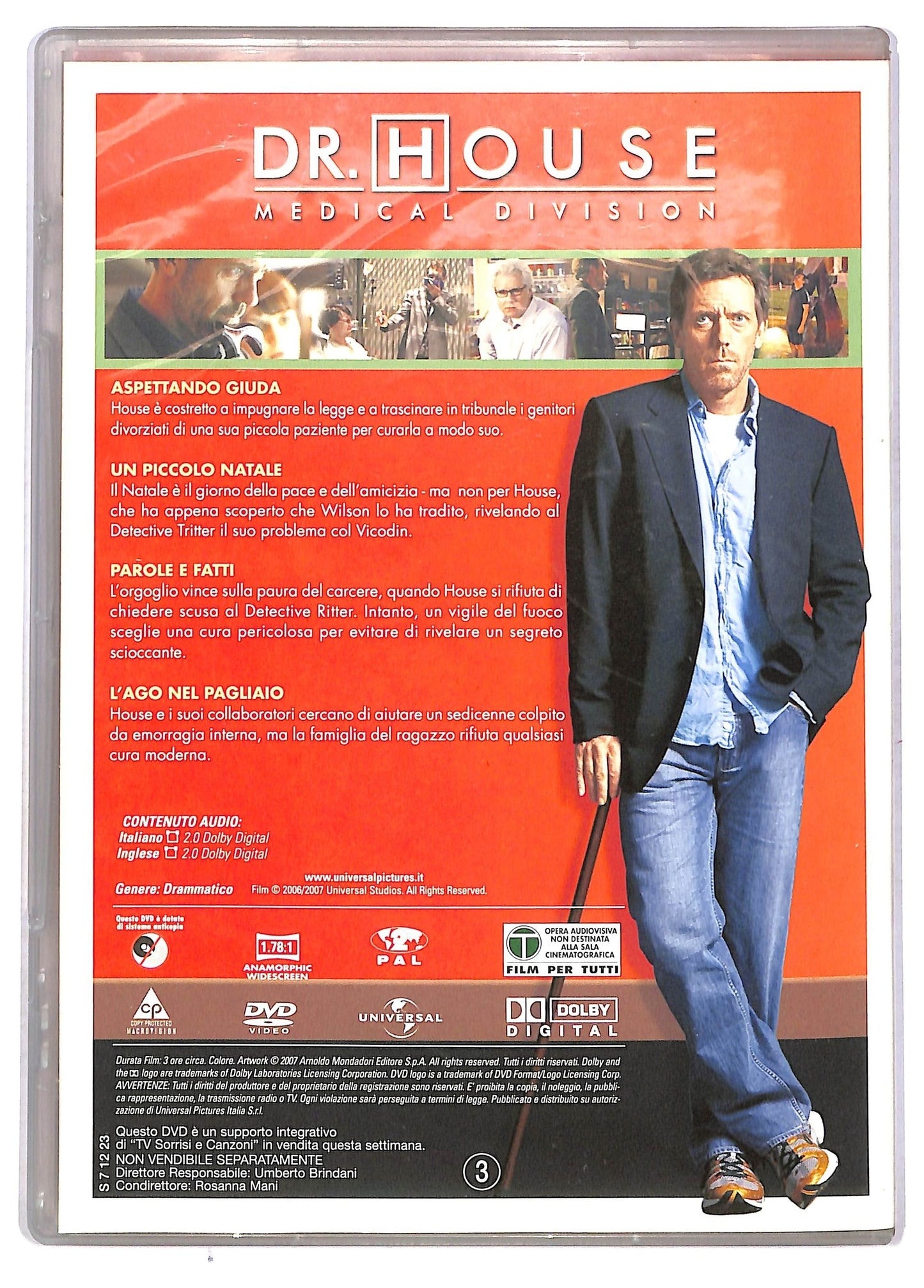 EBOND DR. House Medical Division Stagione 3 Disco 3 Epis. 9 - 12 EDITORIALE DVD D765409