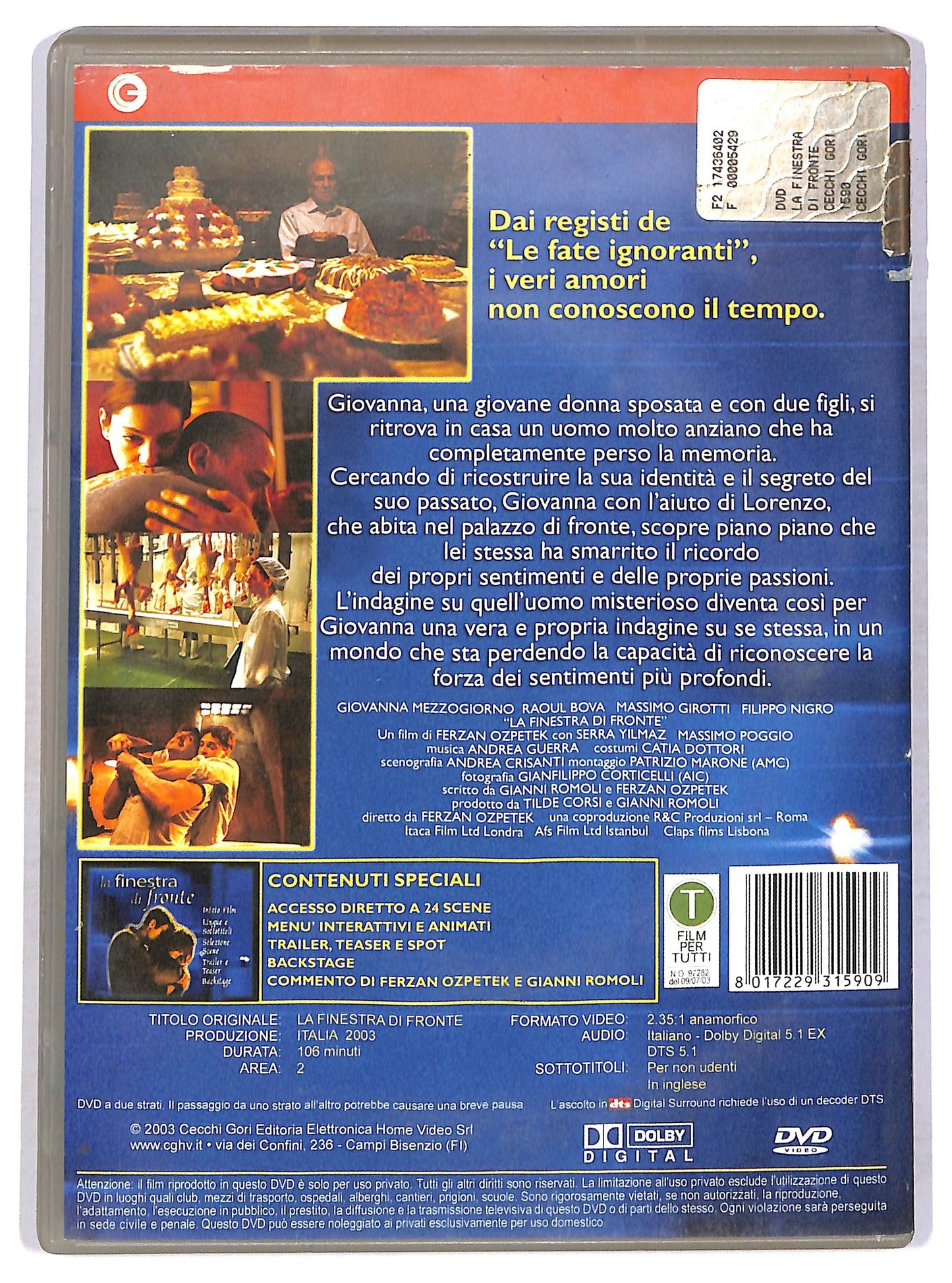EBOND la finestra di fronte DVD D765418