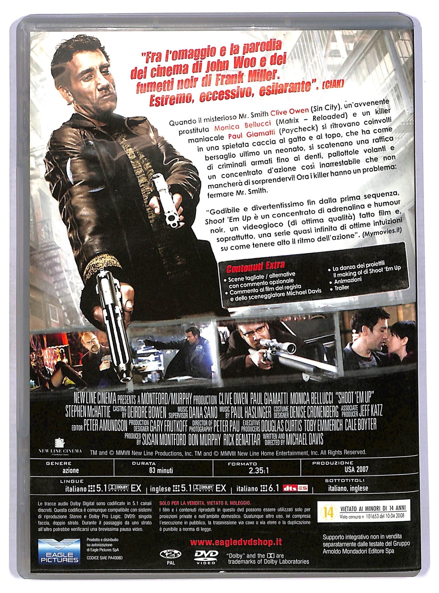 EBOND Shoot 'Em Up - Spara O Muori EDITORIALE DVD D765501