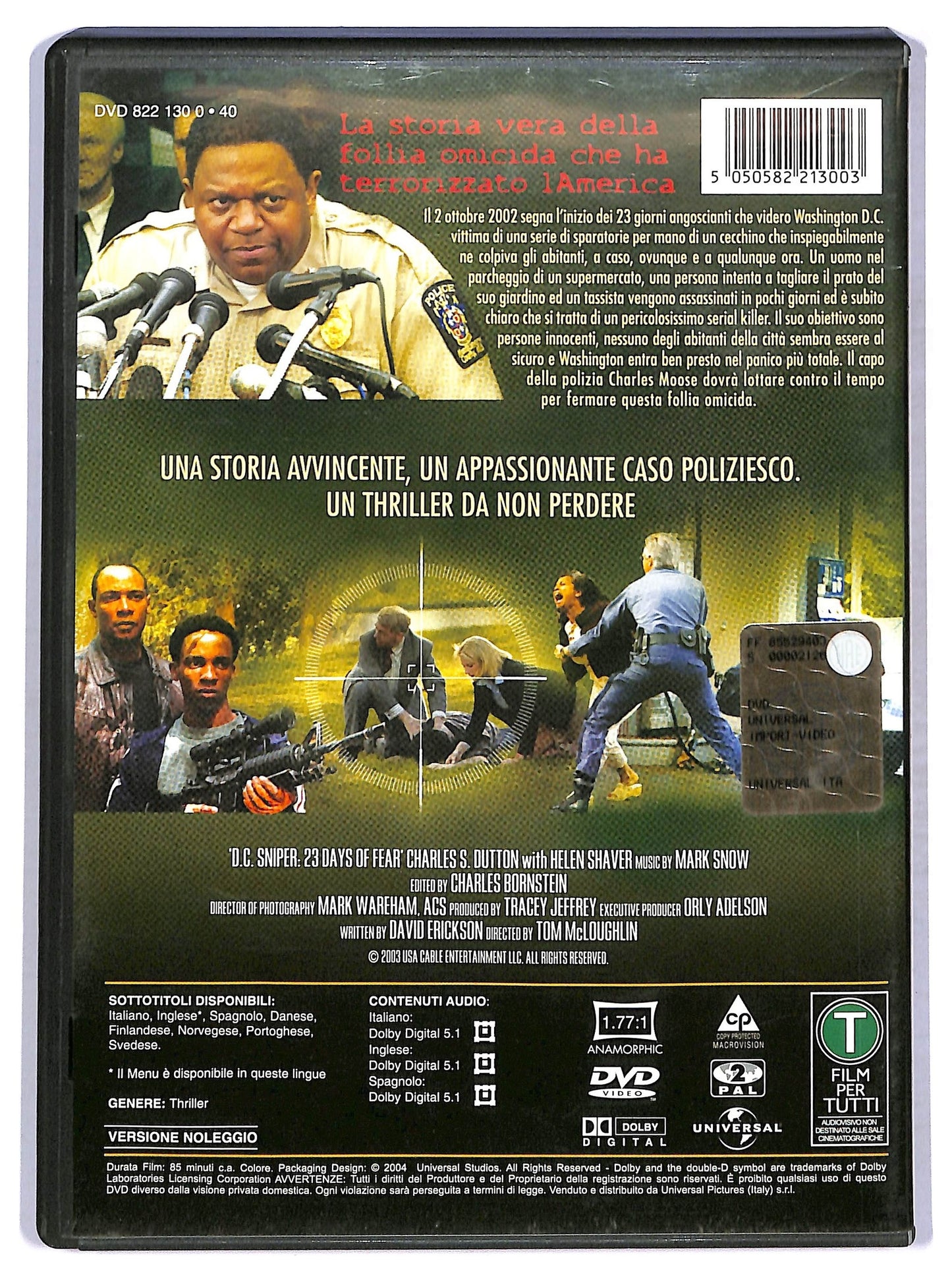 EBOND Sniper 23 giorni di terrore a Washington D.C. NOLEGGIO DVD D765555