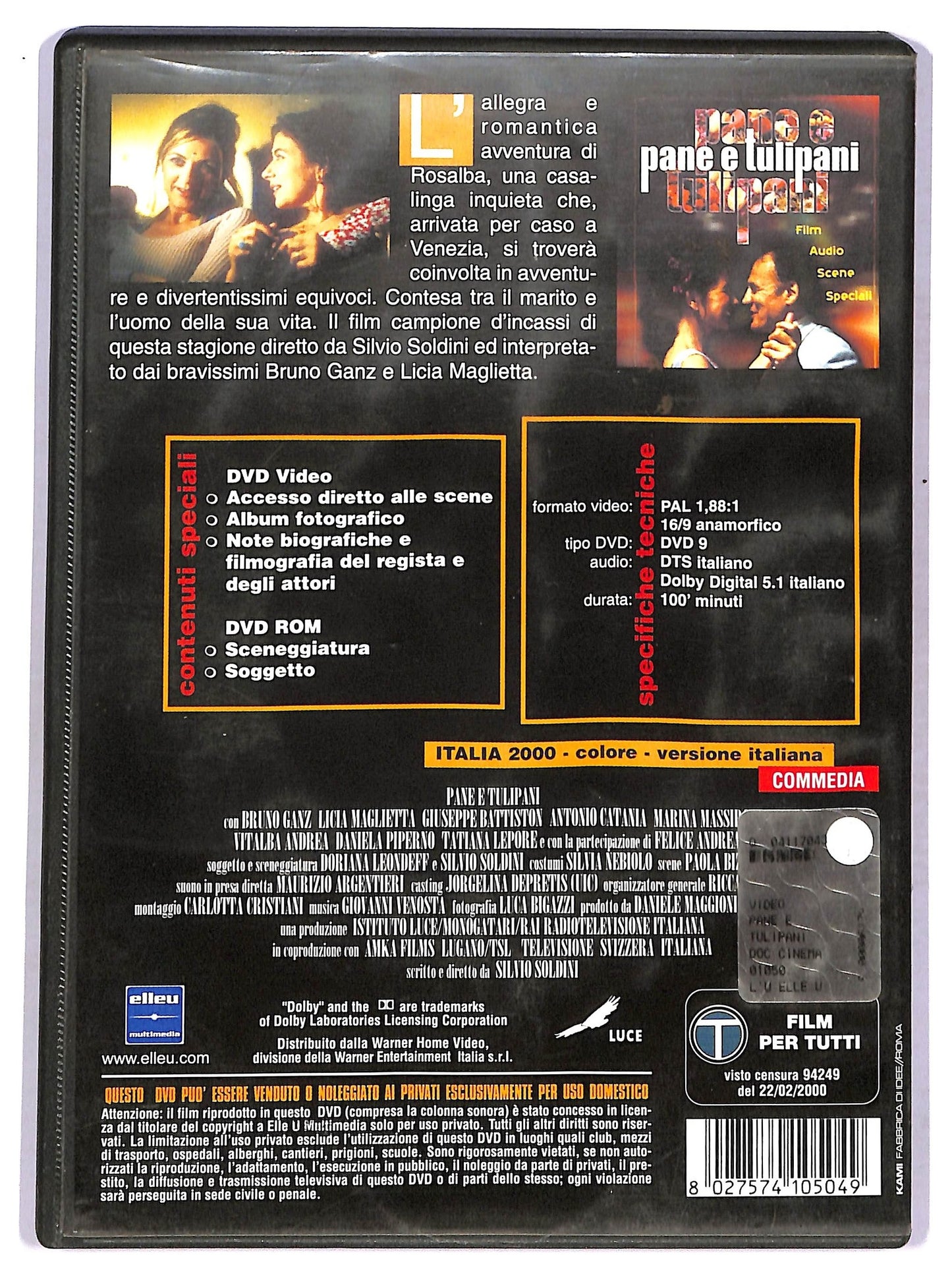 EBOND Pane e tulipani DVD D766064