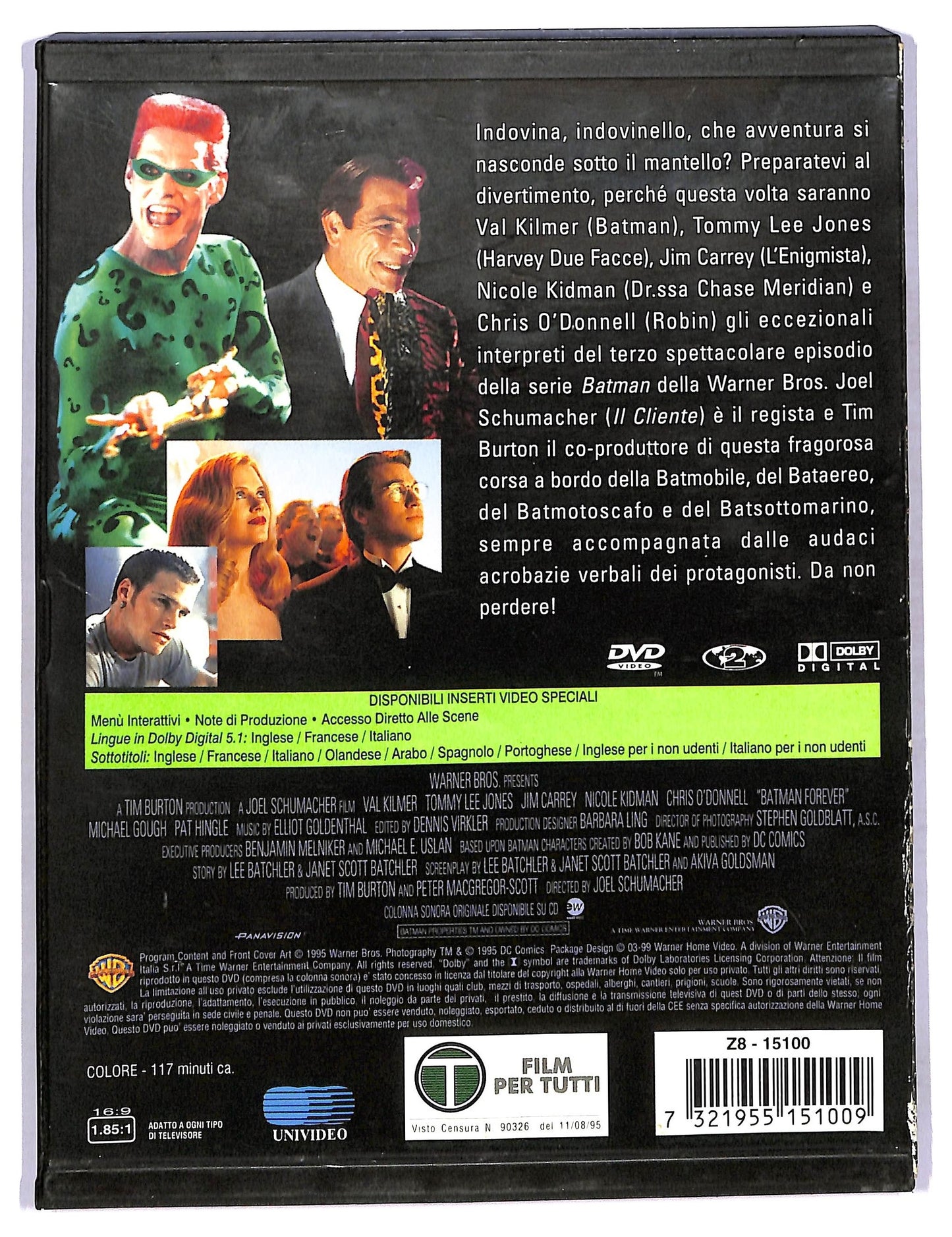 EBOND Batman Forever SNAPPER DVD D766164