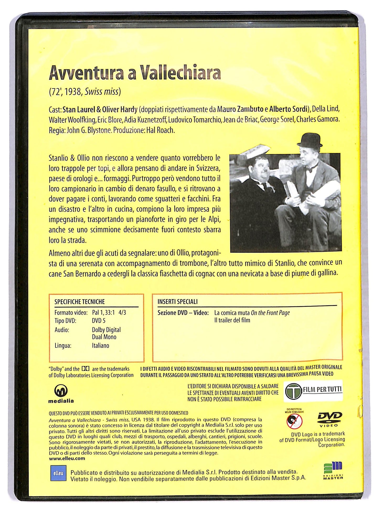 EBOND Avventura a Vallechiara EDITORIALE DVD D766215
