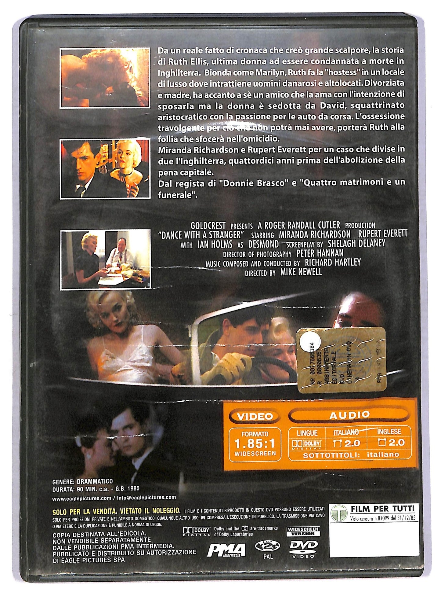EBOND Ballando con uno sconosciuto DVD EDITORIALE D766224