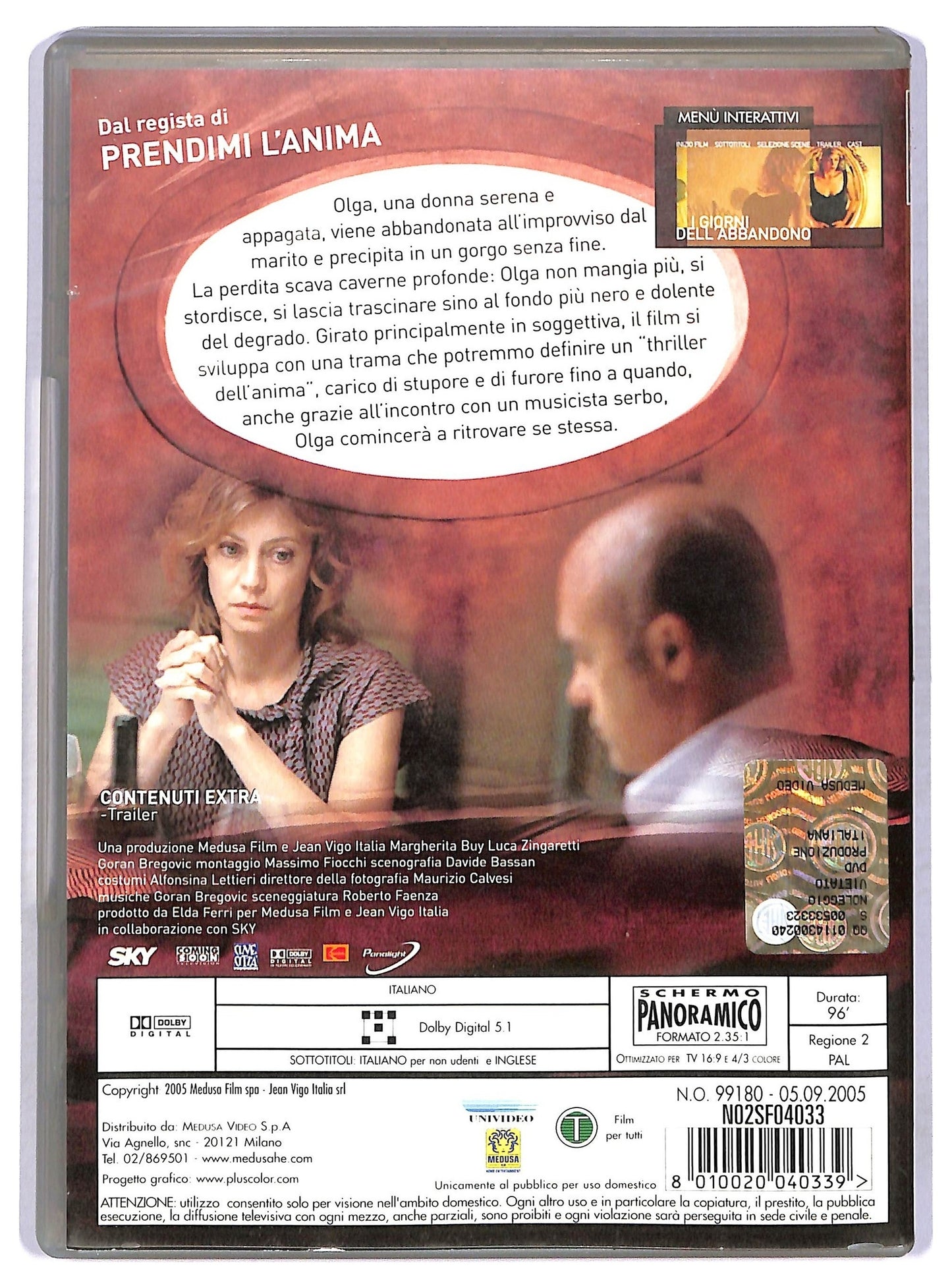 EBOND I giorni dell'abbandono DVD D766303