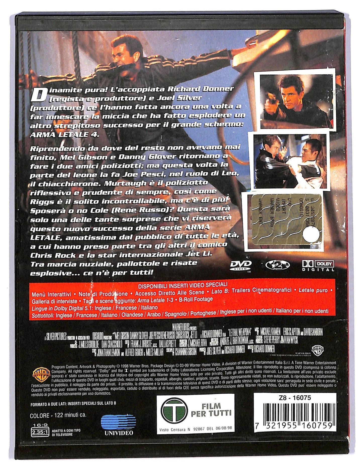 EBOND arma letale 4 SNAPPER DVD D766335