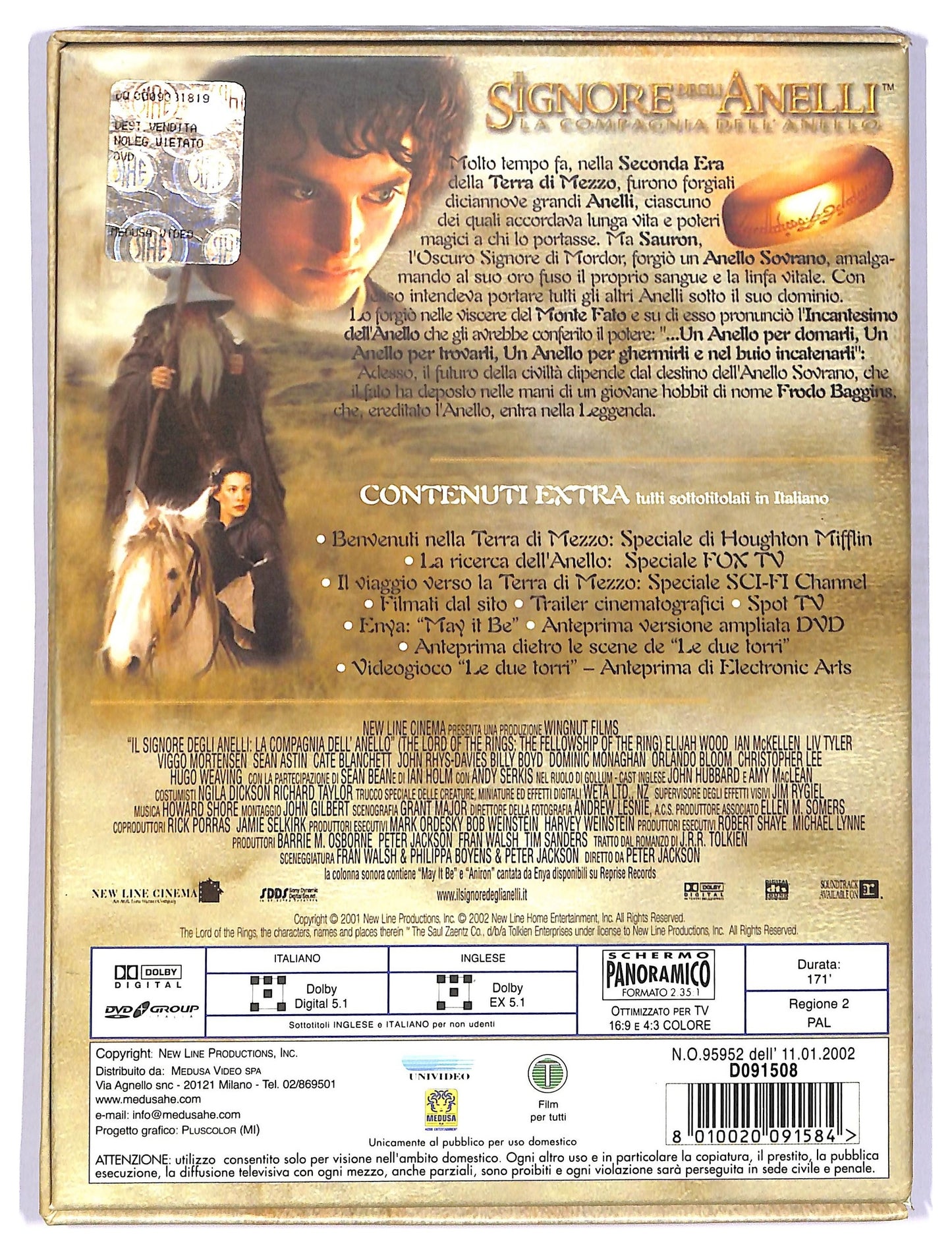 EBOND Il Signore degli Anelli - La Compagnia dell'Anello DVD D766429